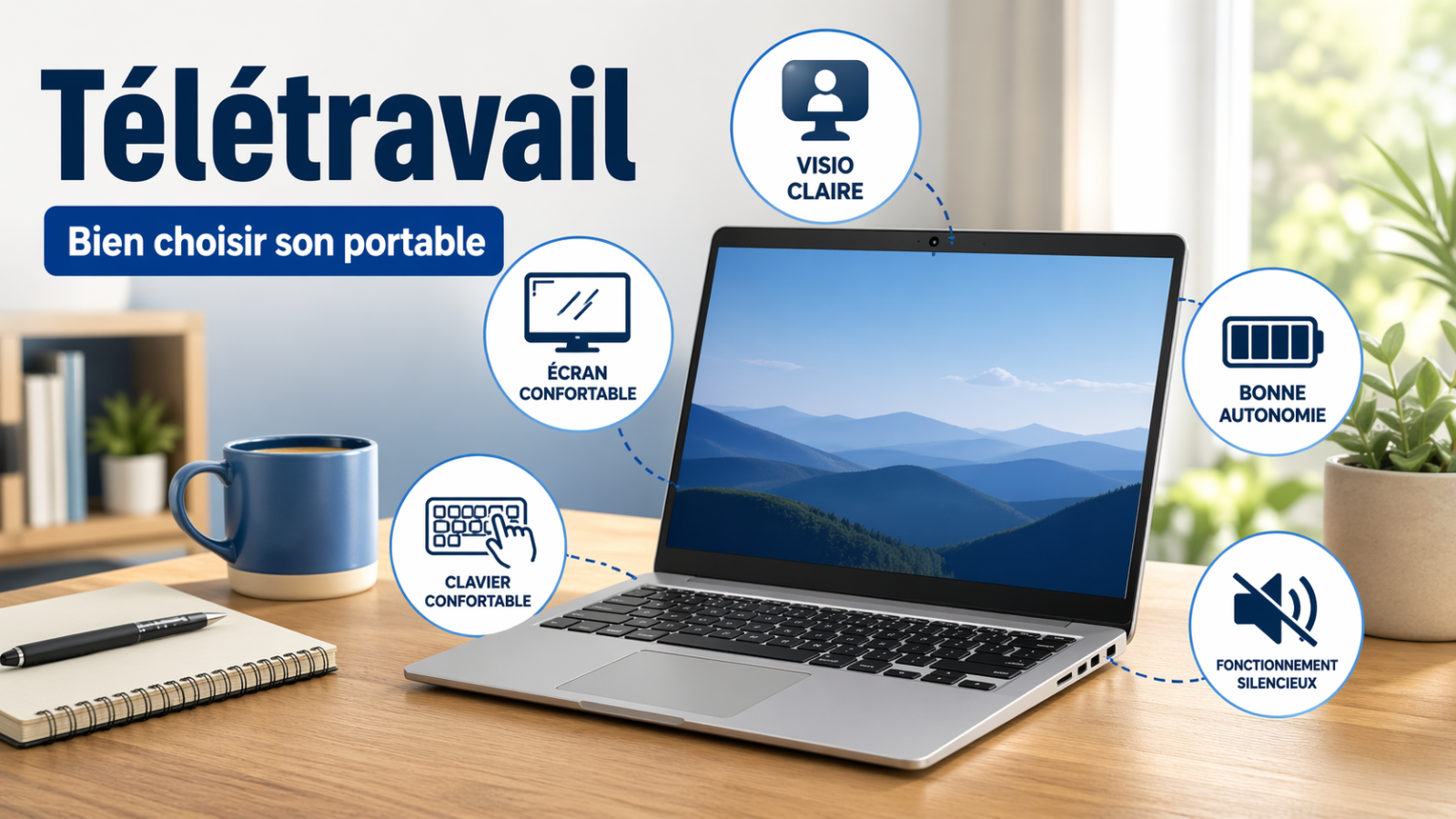 Télétravail : les critères qui comptent vraiment avant d’acheter un portable