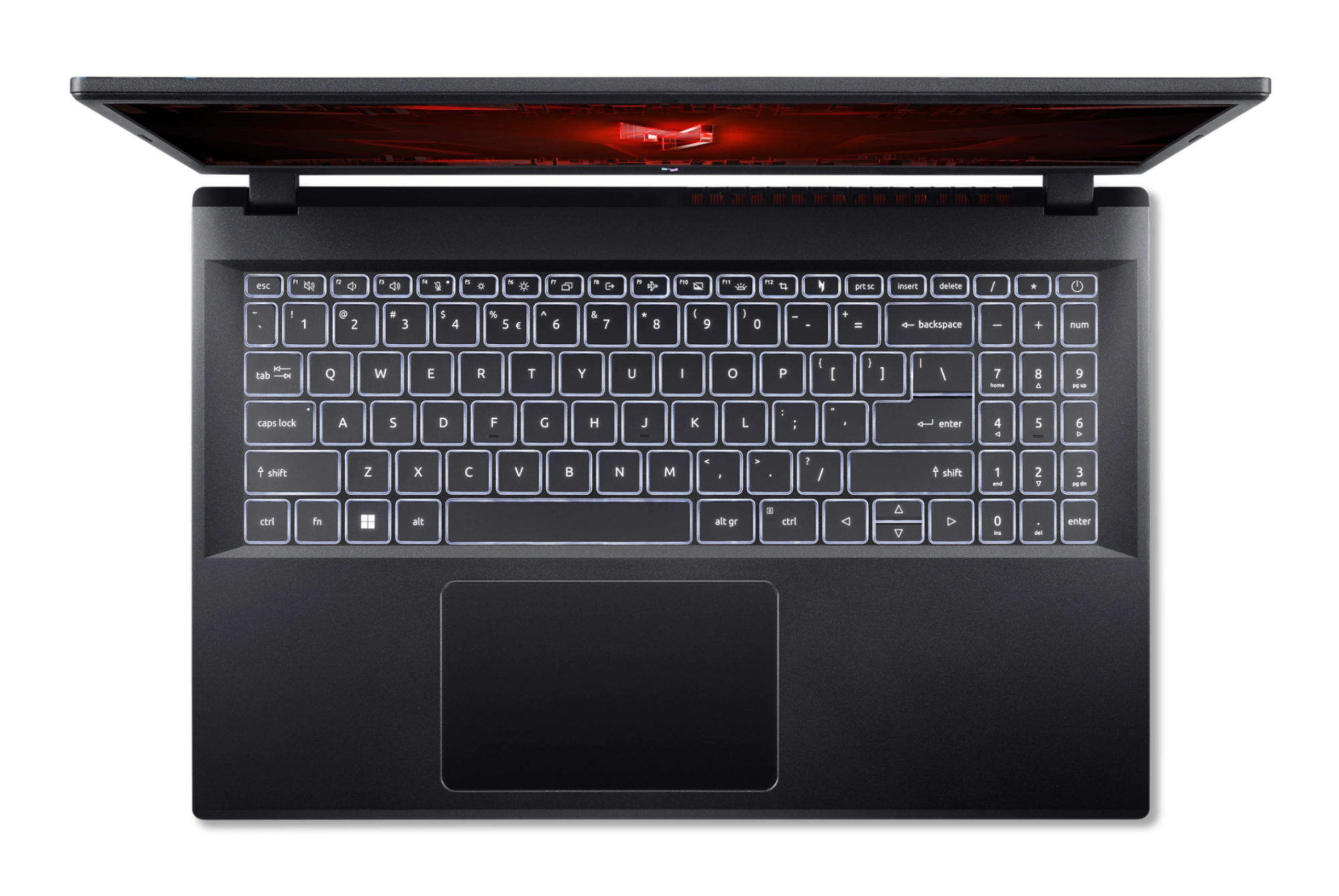 Acer Nitro V 15 ANV15-52-71QZ - clavier Acer Nitro V 15 ANV15-52-71QZ - vue du clavier rétroéclairé