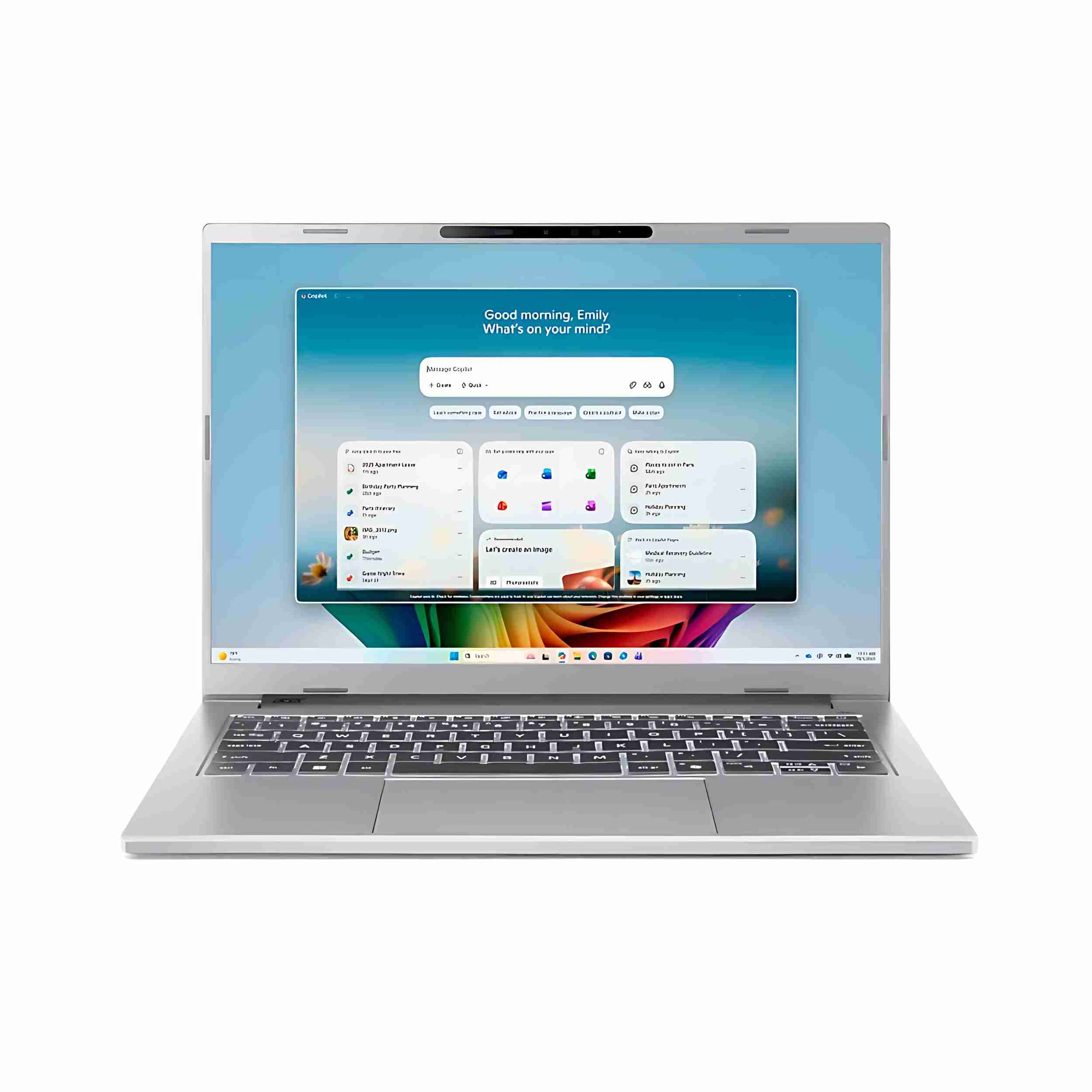 Acer Aspire A14-A71M-R6GU vue de face avec écran 14 pouces Acer Aspire A14-A71M-R6GU vue de face avec écran 14 pouces