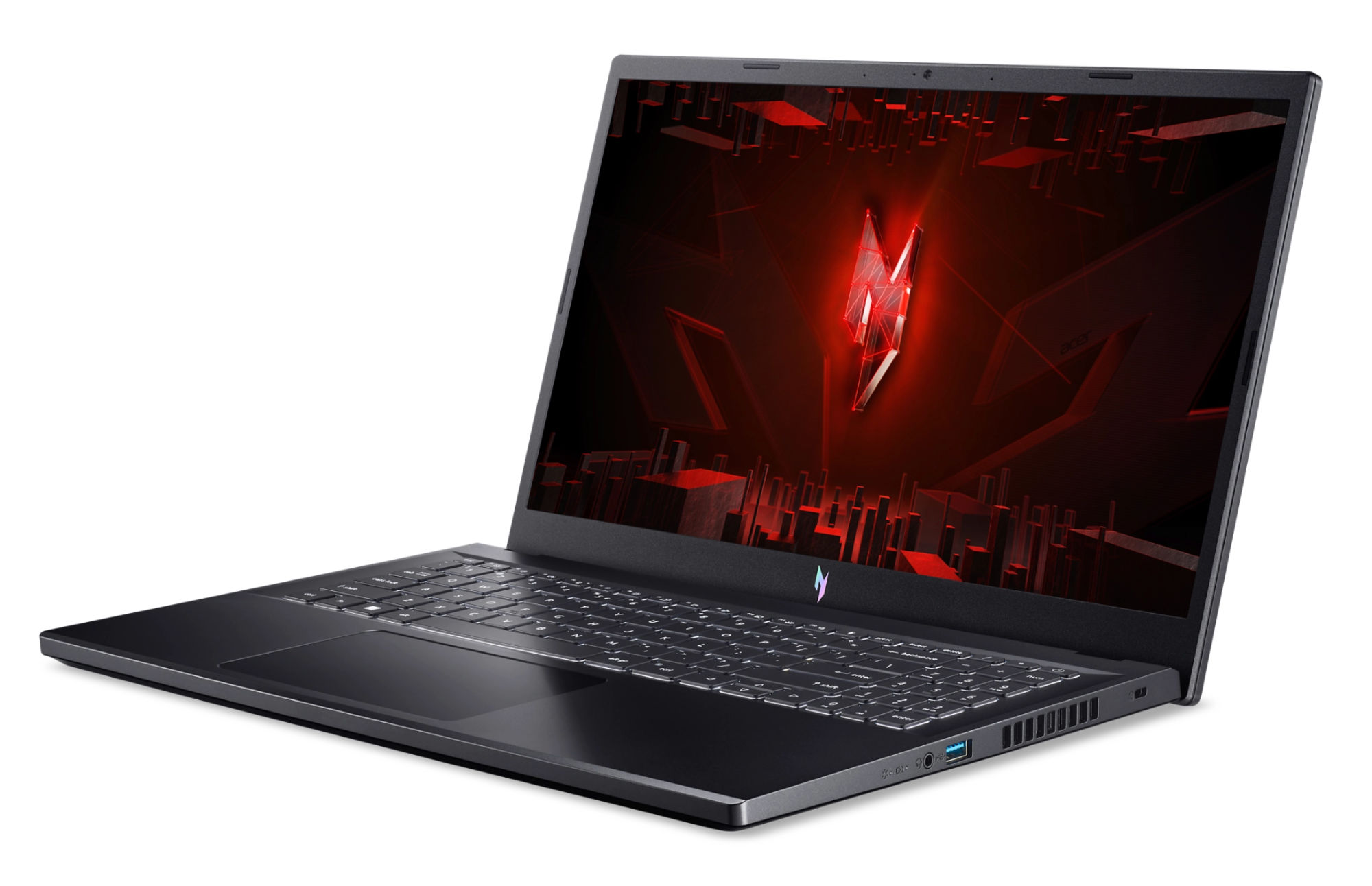 Acer Nitro V 15 ANV15-52-996S profil ouvert et écran gaming Acer Nitro V 15 ANV15-52-996S profil ouvert et écran gaming