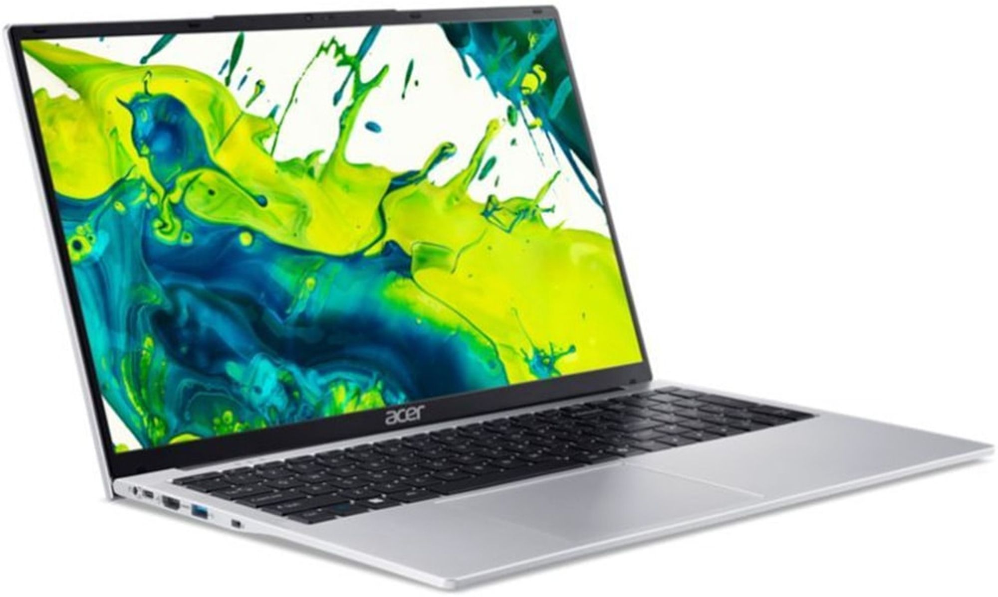 Acer Aspire Lite 17 AL17-31P-C12X vue trois quarts ouverte Acer Aspire Lite 17 AL17-31P-C12X vue trois quarts ouverte