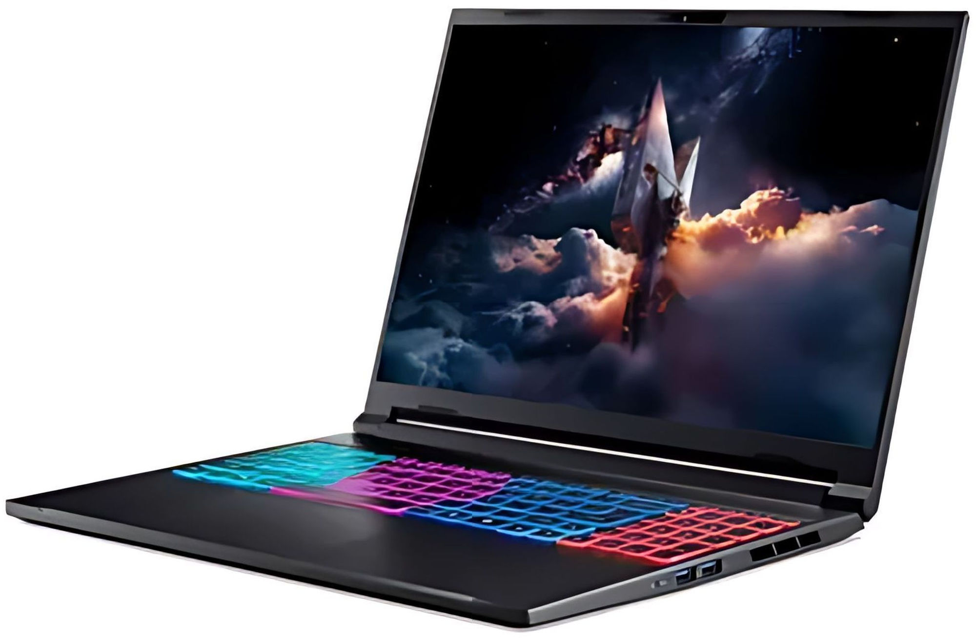 Acer Nitro V 16S AI ANV16S-61-R6HA vue latérale ouverte Acer Nitro V 16S AI ANV16S-61-R6HA vue latérale ouverte