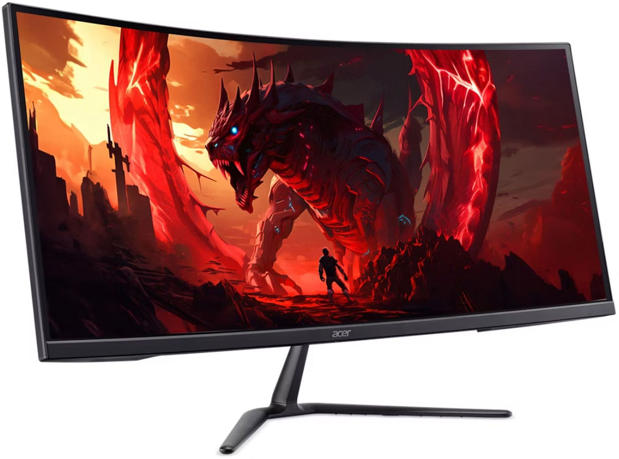 Courbure de l’écran Acer Nitro ED340CUR X0bmiipx Acer Nitro ED340CUR X0bmiipx incurvé présenté de trois quarts