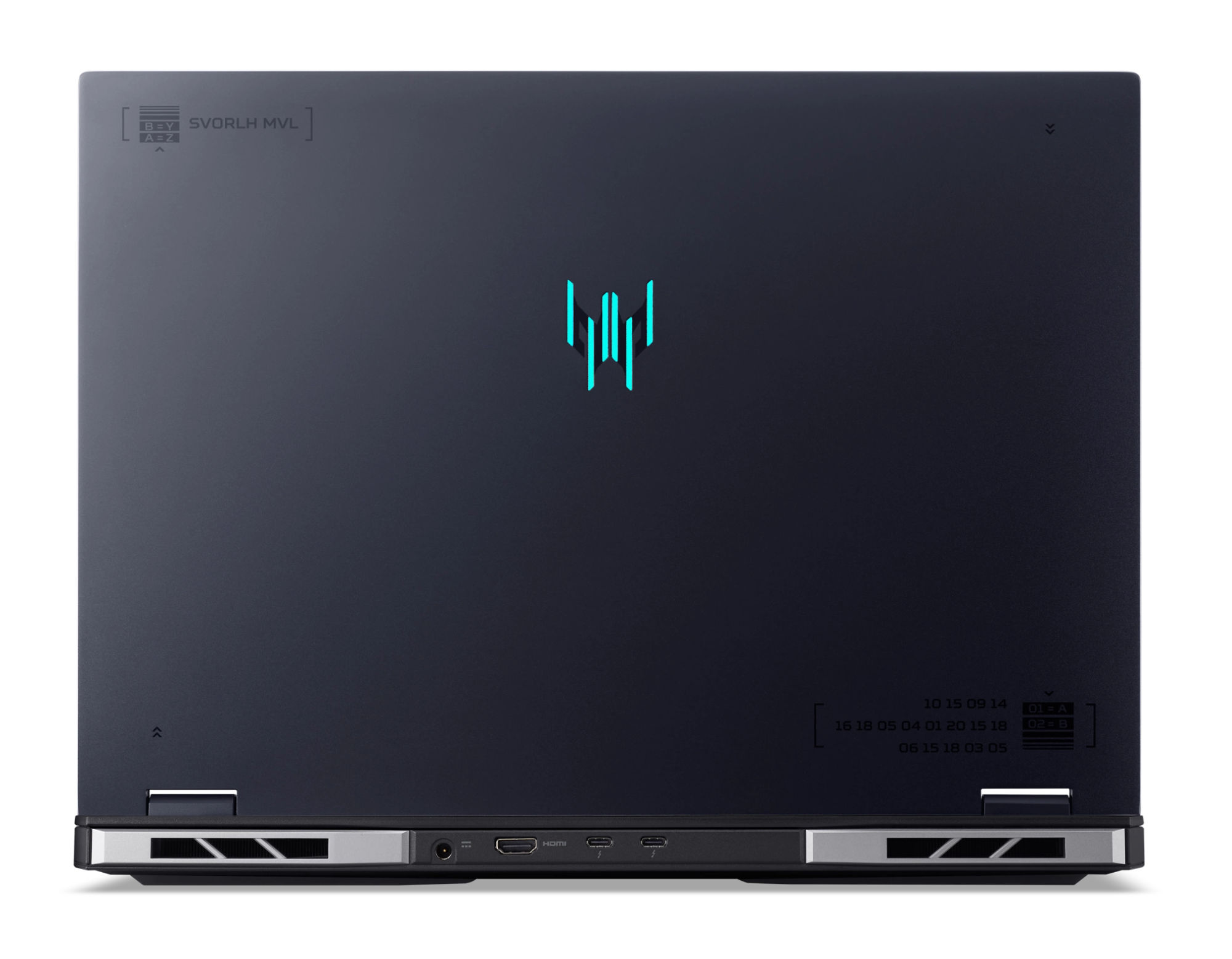 Acer Predator Helios Neo 18 PHN18-72-73E7 – design arrière Design arrière de l’Acer Predator Helios Neo 18 PHN18-72-73E7