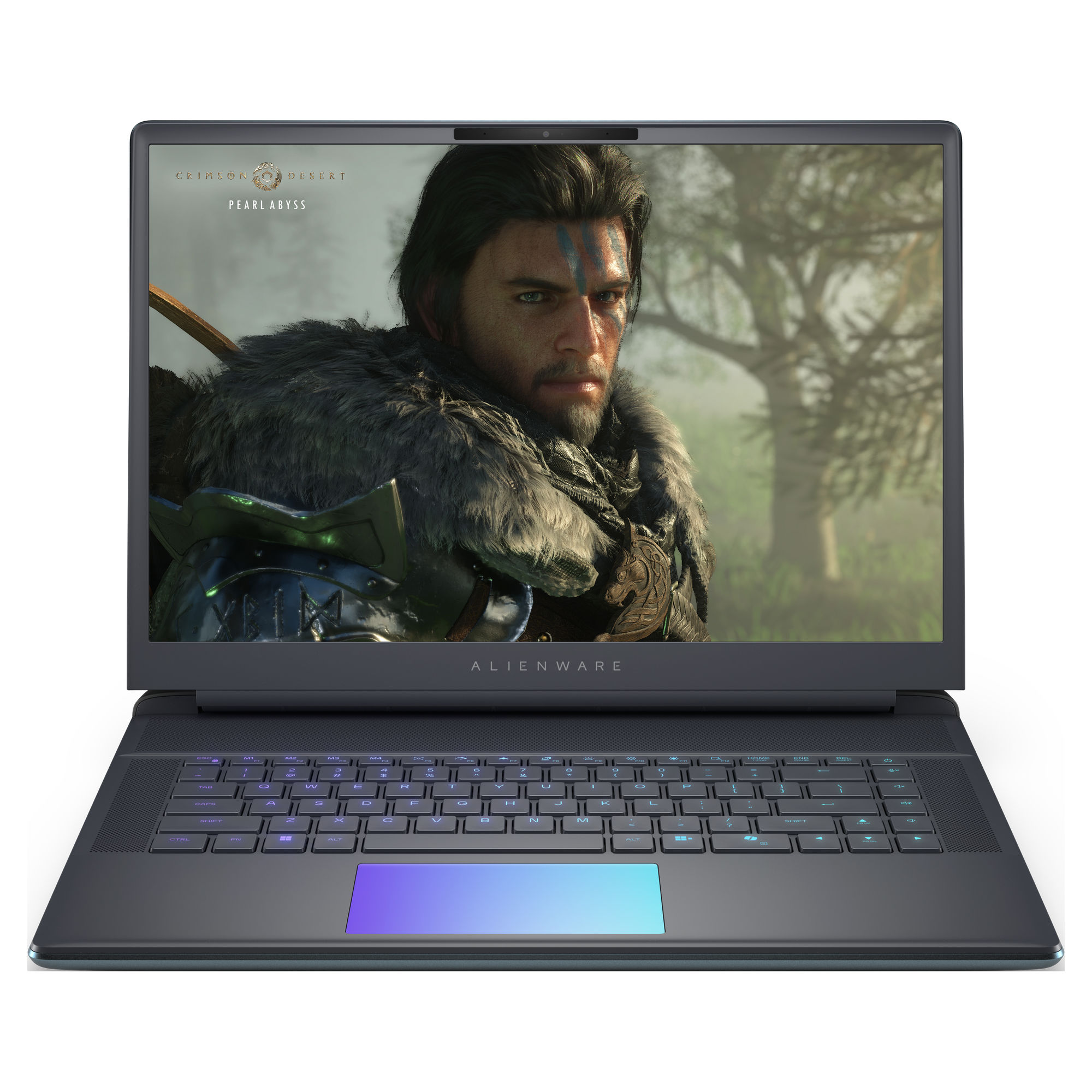 Alienware 16 Area-51 AA16250 aa16250_cto6 - vue de face Alienware 16 Area-51 AA16250 aa16250_cto6 de face avec clavier rétroéclairé