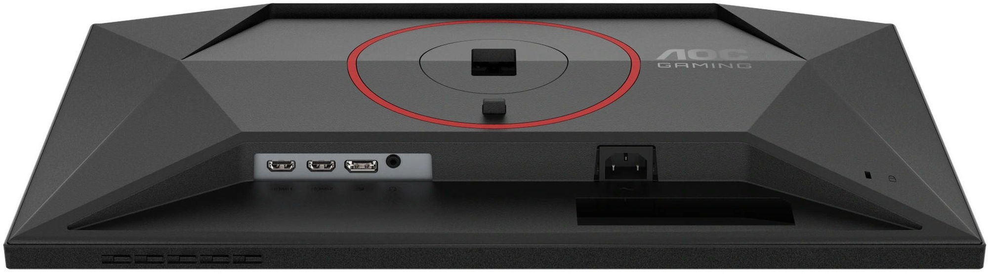 AOC 24G4HA : détails arrière AOC 24G4HA - connectiques et arrière du châssis