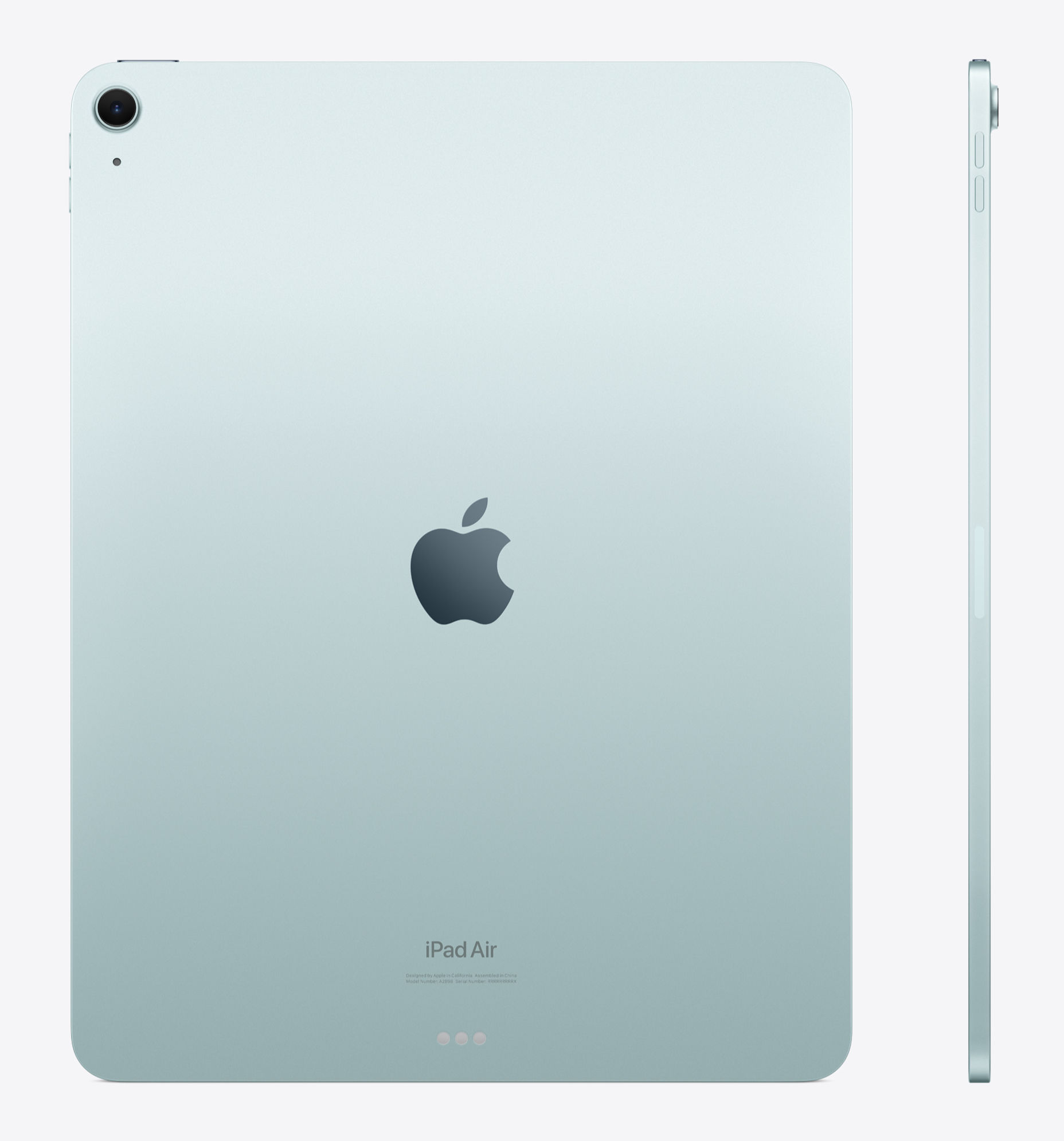 Apple iPad Air 13 2026 bleu visuel complémentaire Apple iPad Air 13 2026 bleu visuel complémentaire