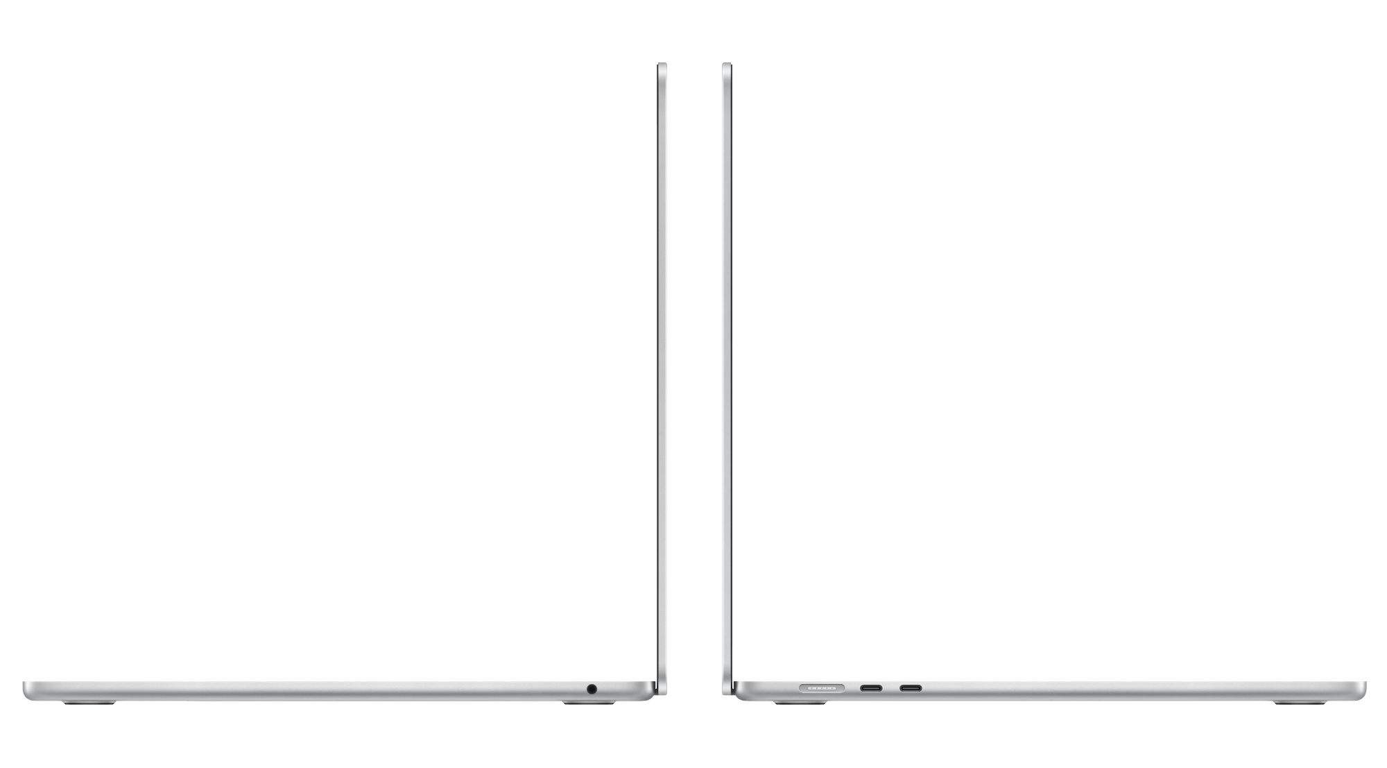 Apple MacBook Air 15,3 MDVC4FN/A - vue de profil fermé Vue de profil fermé du Apple MacBook Air 15,3 MDVC4FN/A