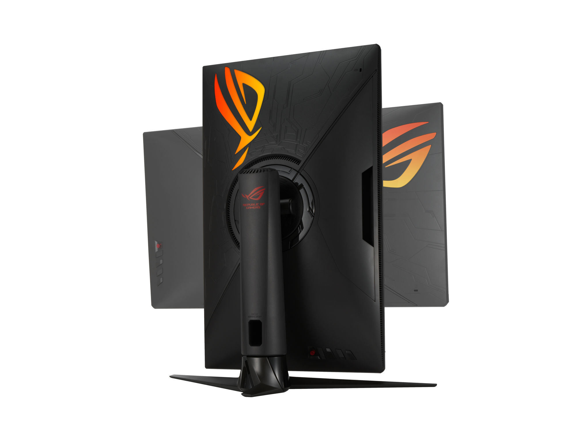 Asus ROG Strix XG27AQ - vue de profil Asus ROG Strix XG27AQ - vue de profil
