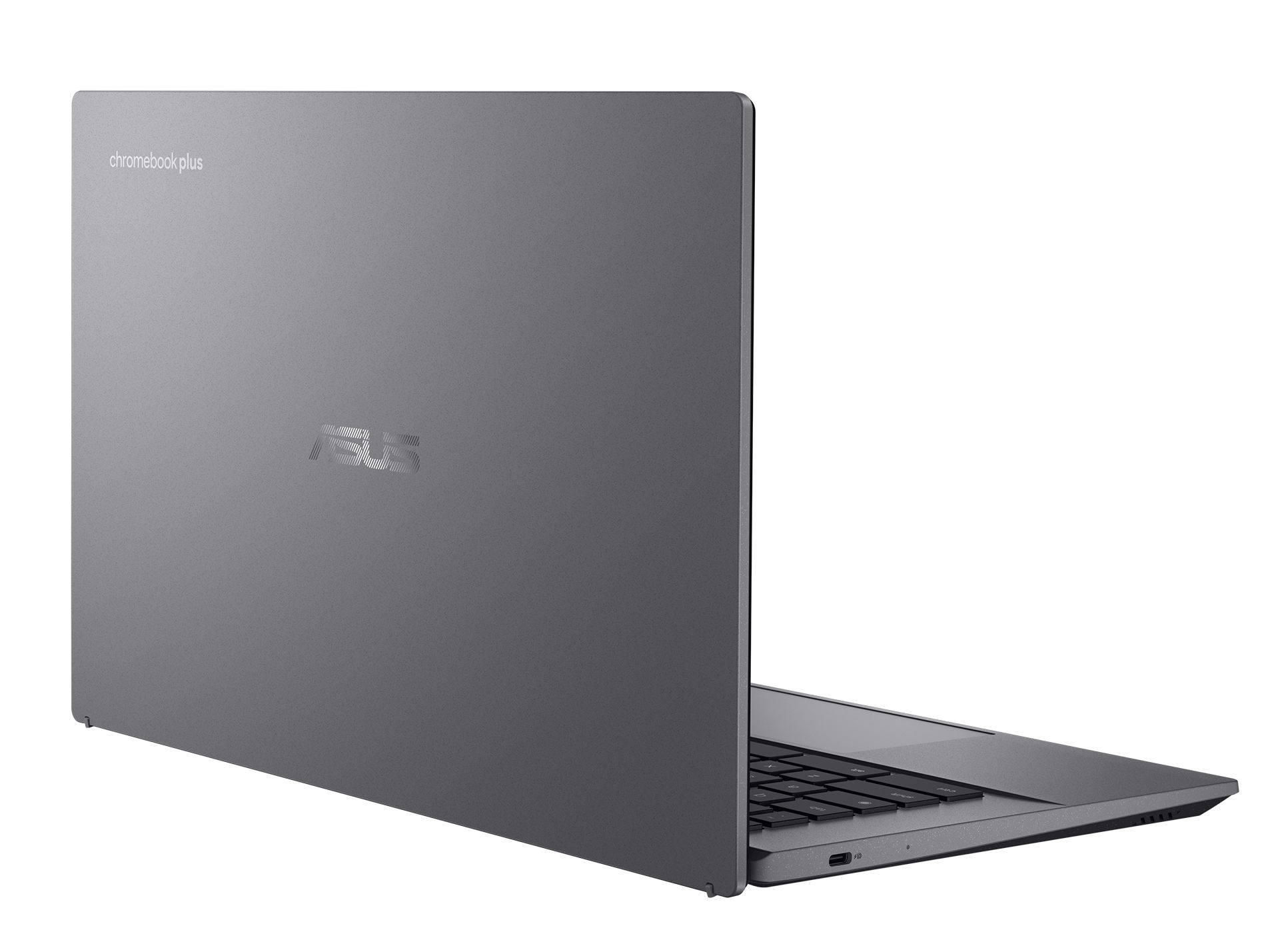 Capot gris sobre de l’Asus Chromebook Plus CX3402CVA-MW0999 Capot arrière de l’Asus Chromebook Plus CX3402CVA-MW0999