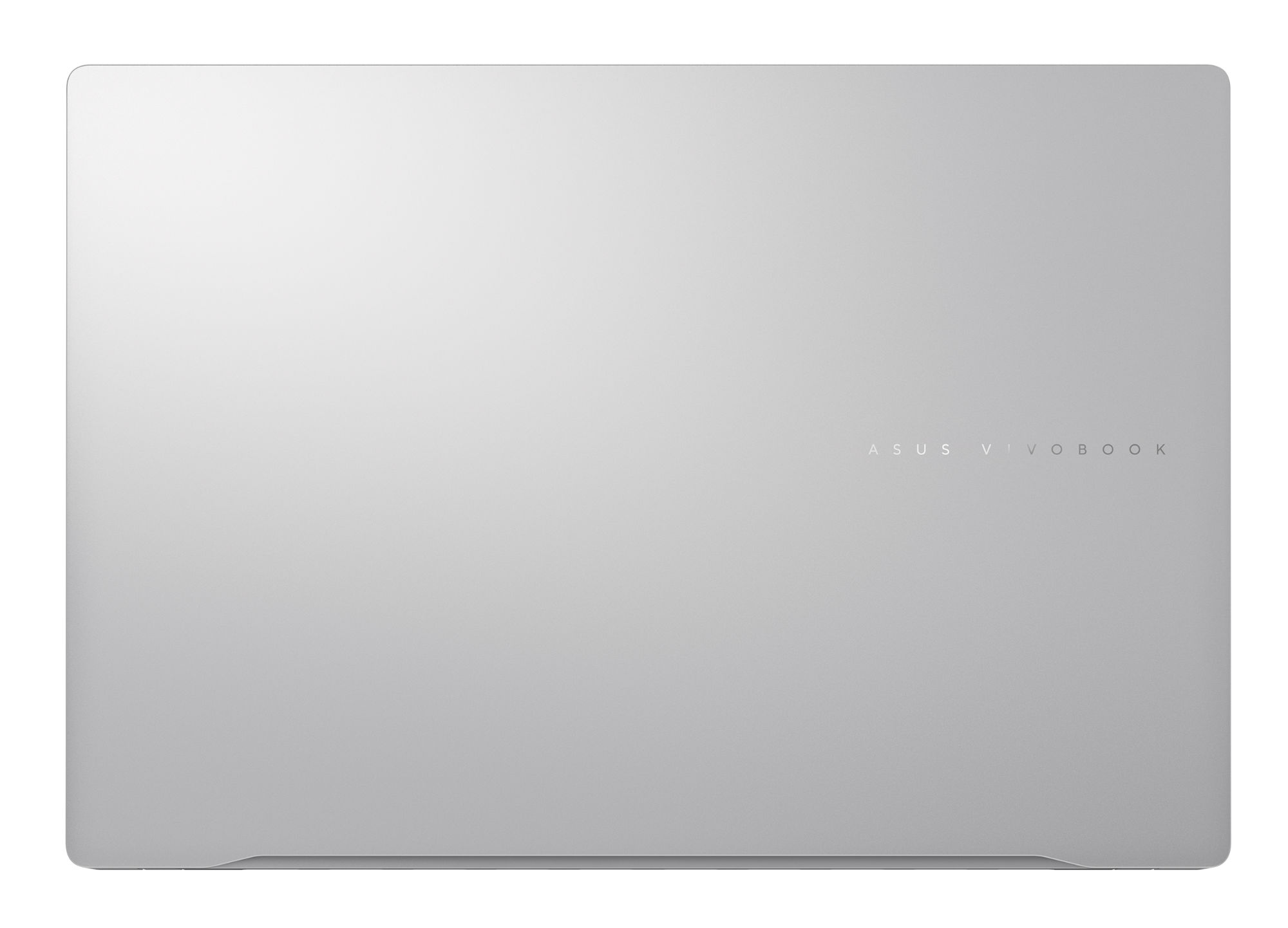 Design aluminium argent du Asus Vivobook S OLED 16 M5606KA-DRFRI173W Asus Vivobook S OLED 16 fermé vu de dessus