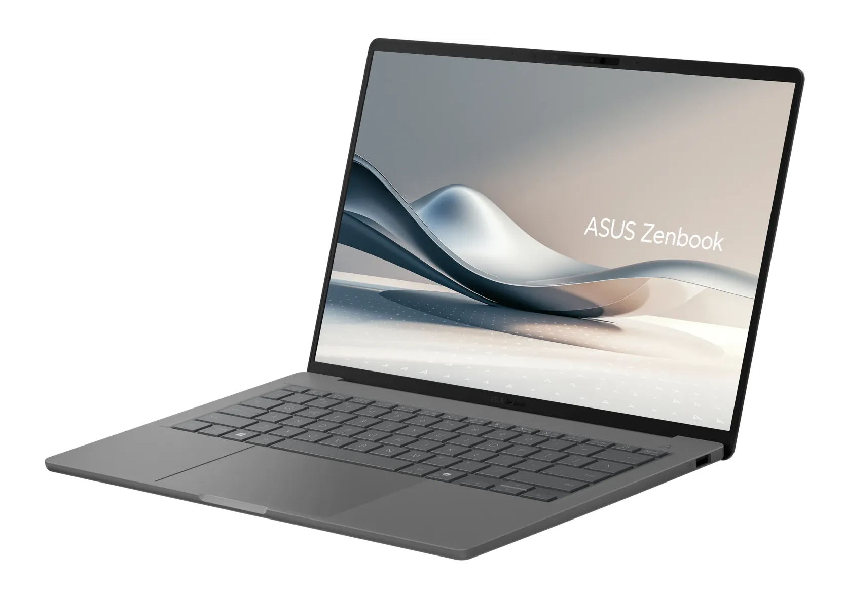 Asus Zenbook 14 OLED UX3407QA-QD399W - ultraportable 14 pouces fin et élégant Asus Zenbook 14 OLED UX3407QA-QD399W vue de trois quarts droite
