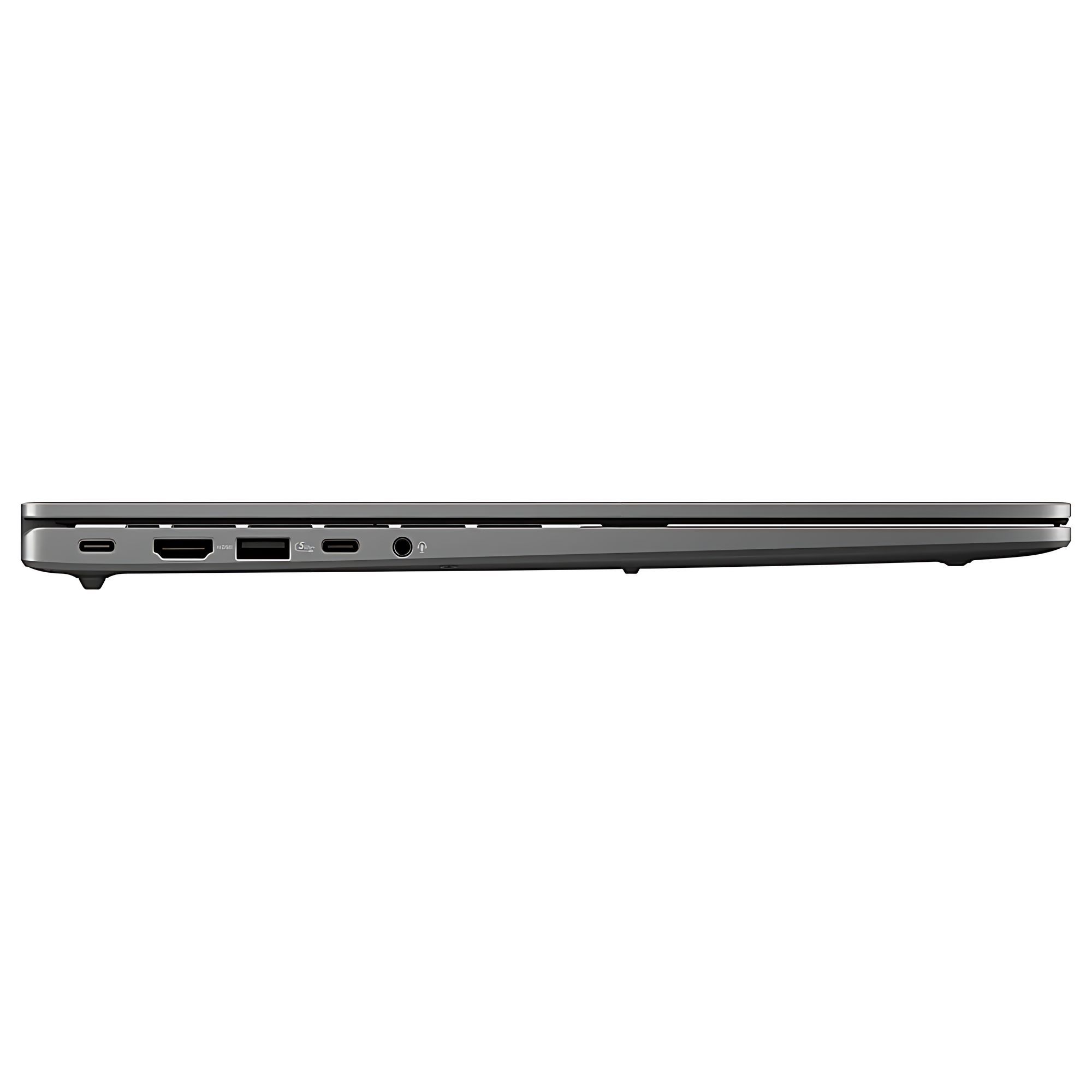 Connectique principale gauche du Asus Vivobook 16 M3607KA-SH063W : HDMI 2.1, USB-A, USB-C et prise casque Côté gauche du Asus Vivobook 16 M3607KA-SH063W montrant HDMI, USB et USB-C