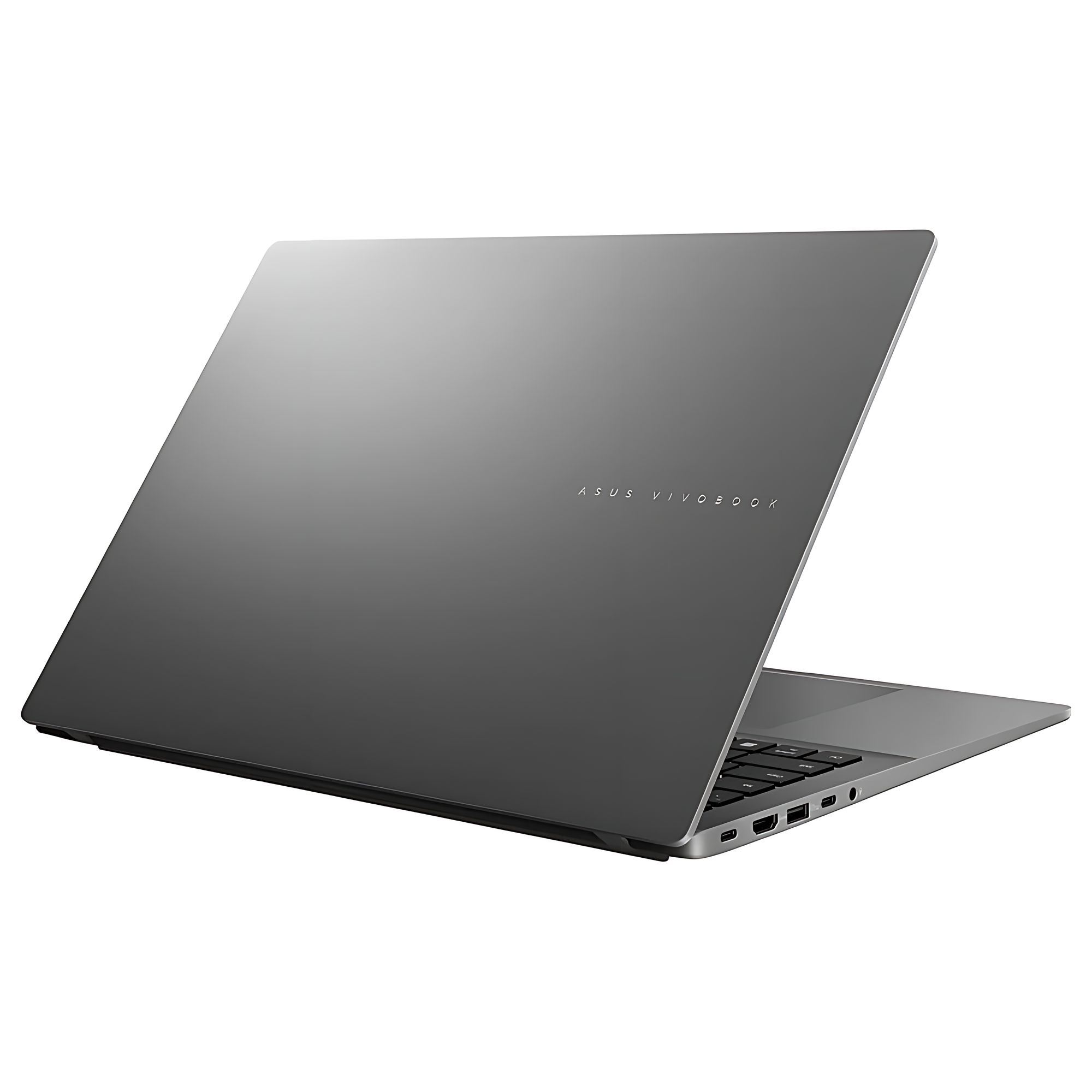 Design sobre du capot du Asus Vivobook 16 M3607KA-SH063W, adapté au milieu professionnel Arrière du capot de l’Asus Vivobook 16 M3607KA-SH063W