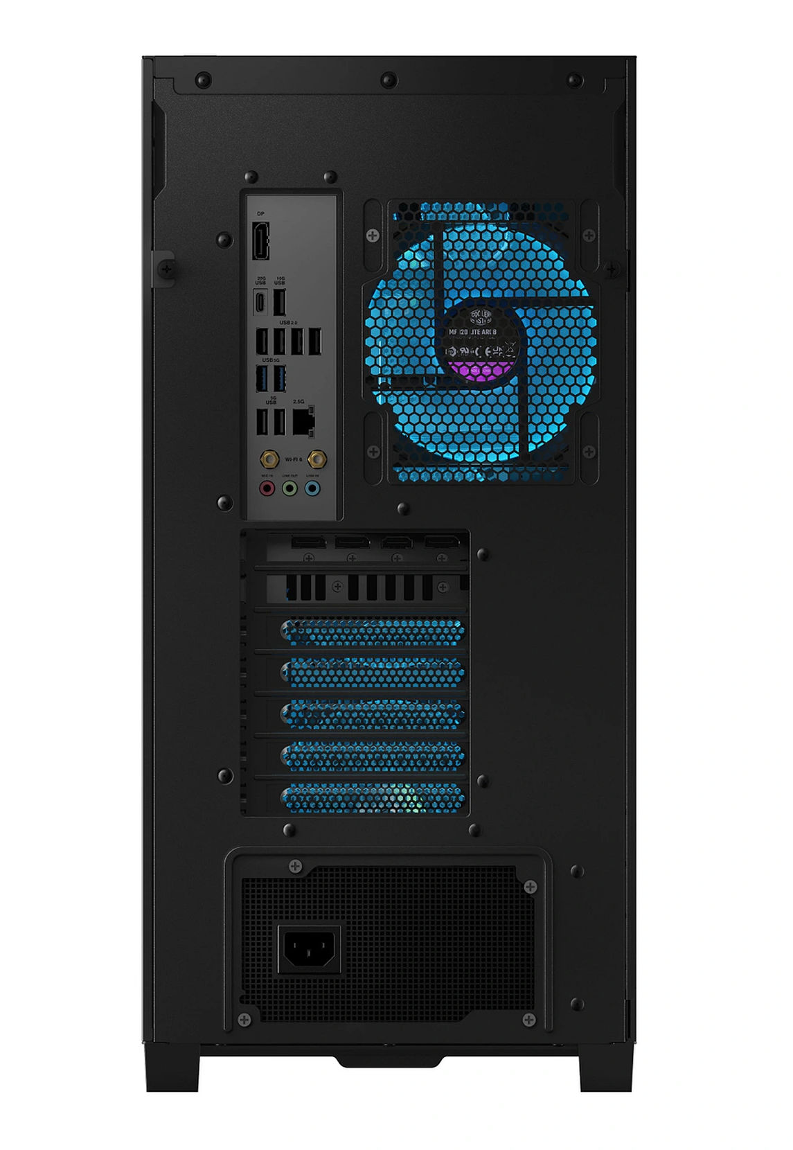 Connectique arrière du Asus ROG GM700TZ-DRFR9700X082W Asus ROG GM700TZ-DRFR9700X082W - connectique arrière