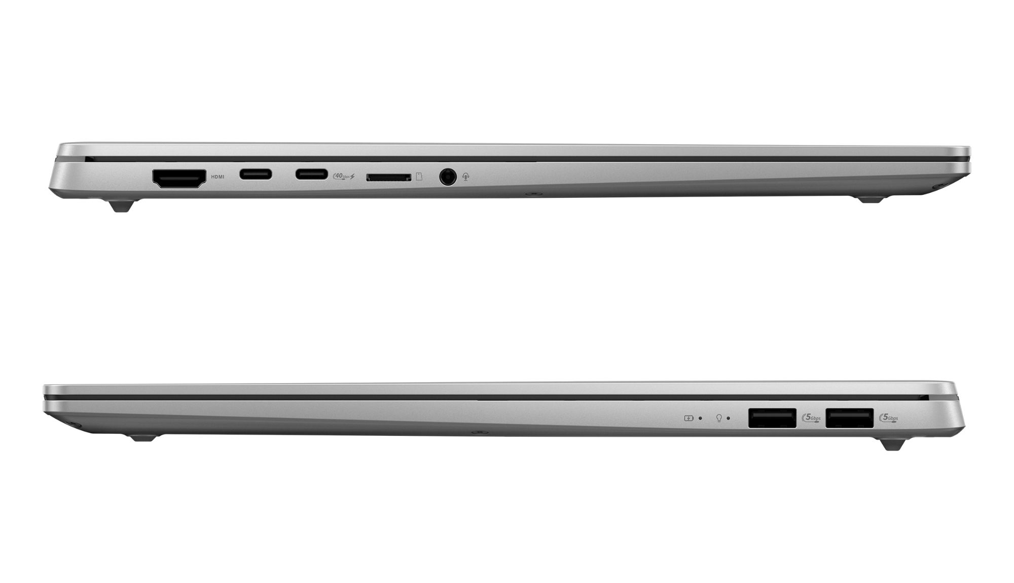 Asus Vivobook S OLED 16 M5606KA-DRRI176W - connectique sur les tranches Asus Vivobook S OLED 16 M5606KA-DRRI176W - connectique sur les tranches