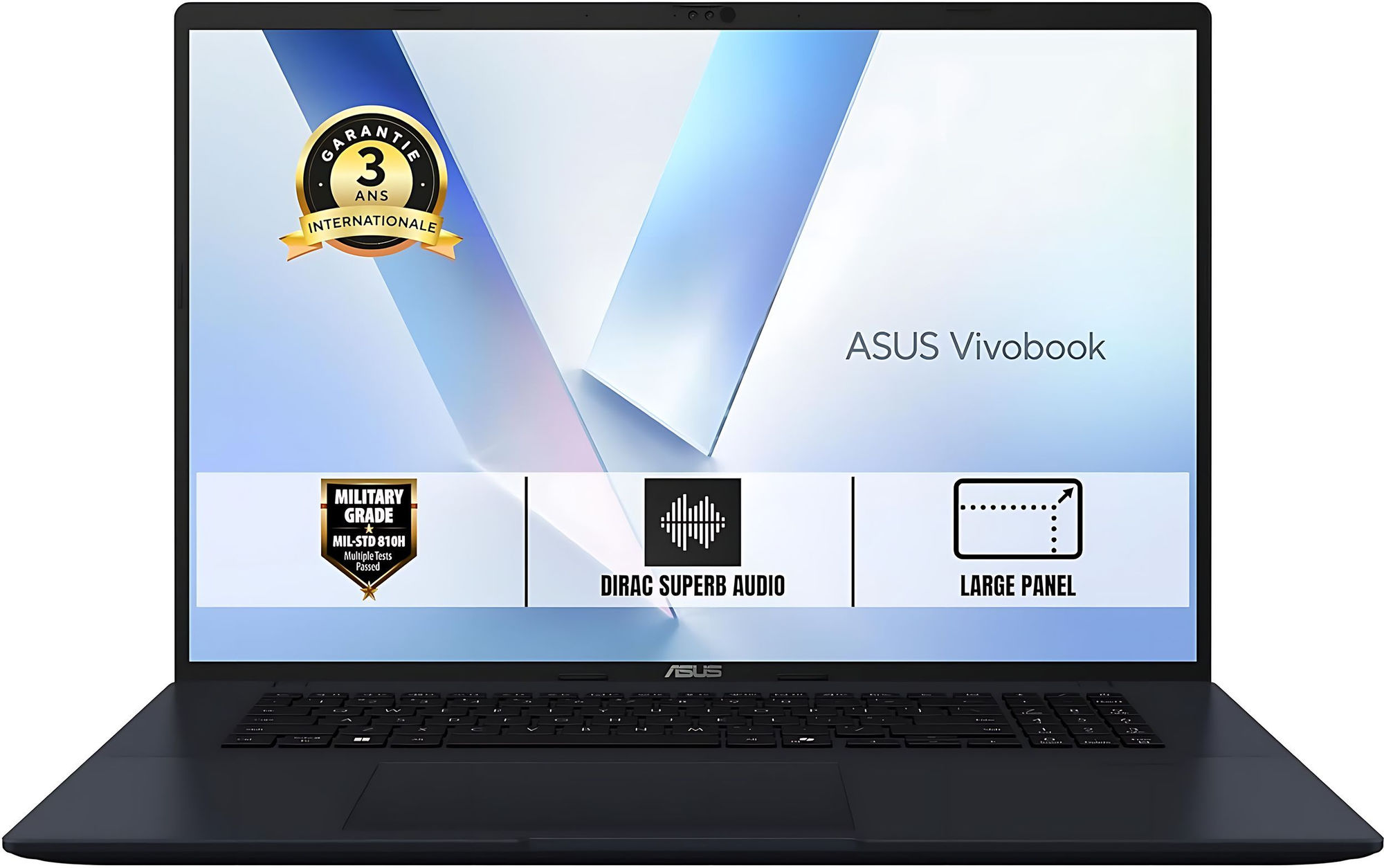 Asus VivoBook M1807HA-DRS8089W - vue de face écran PC portable Asus VivoBook M1807HA-DRS8089W - vue de face écran