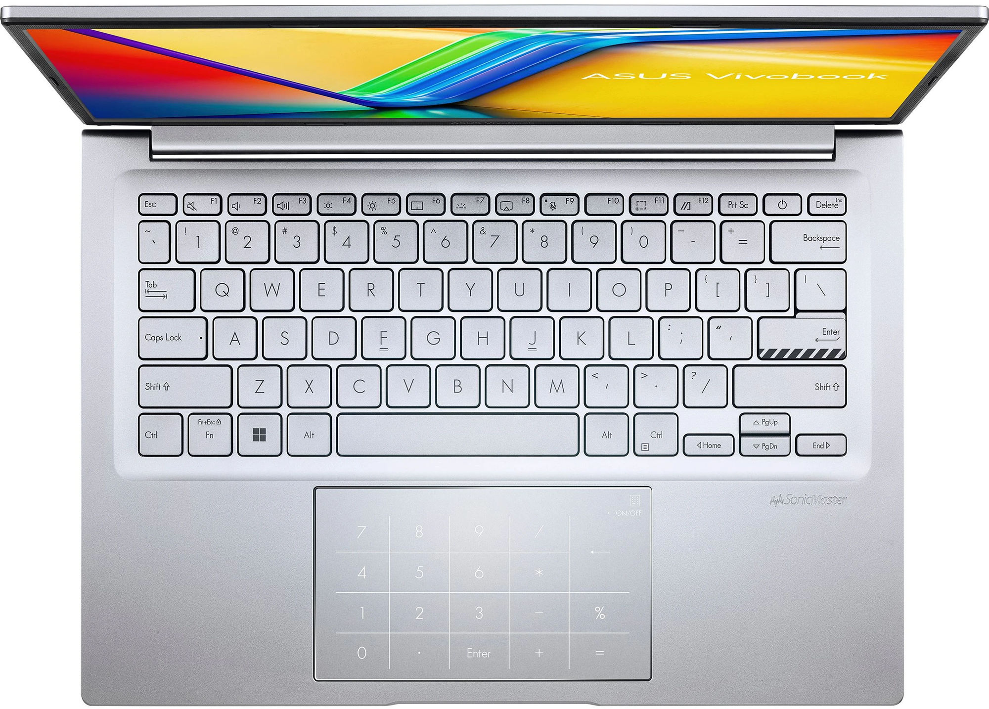 Asus VivoBook M1405YA-DRLY317W - clavier et touchpad Asus VivoBook M1405YA-DRLY317W - clavier et touchpad