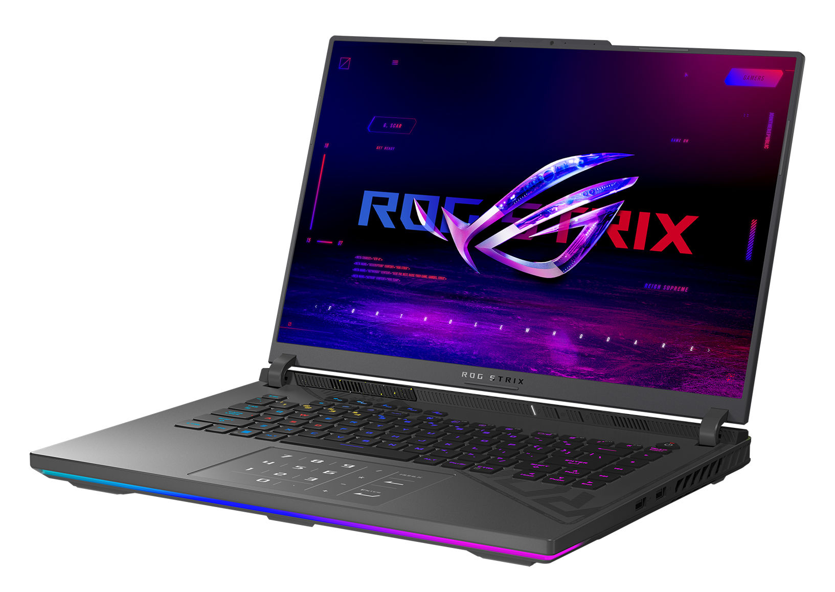 Asus ROG STRIX G16 G614FP-S5008W - design et finitions Asus ROG STRIX G16 G614FP-S5008W - design et finitions