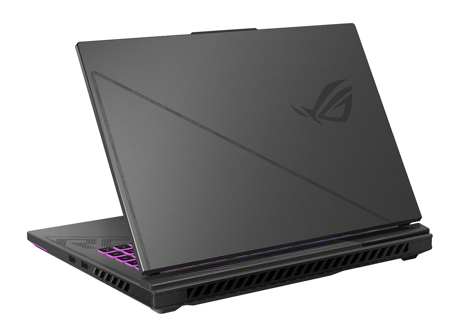 Asus ROG STRIX G16 G614FP-S5008W - vue arrière et charnières Asus ROG STRIX G16 G614FP-S5008W - vue arrière et charnières