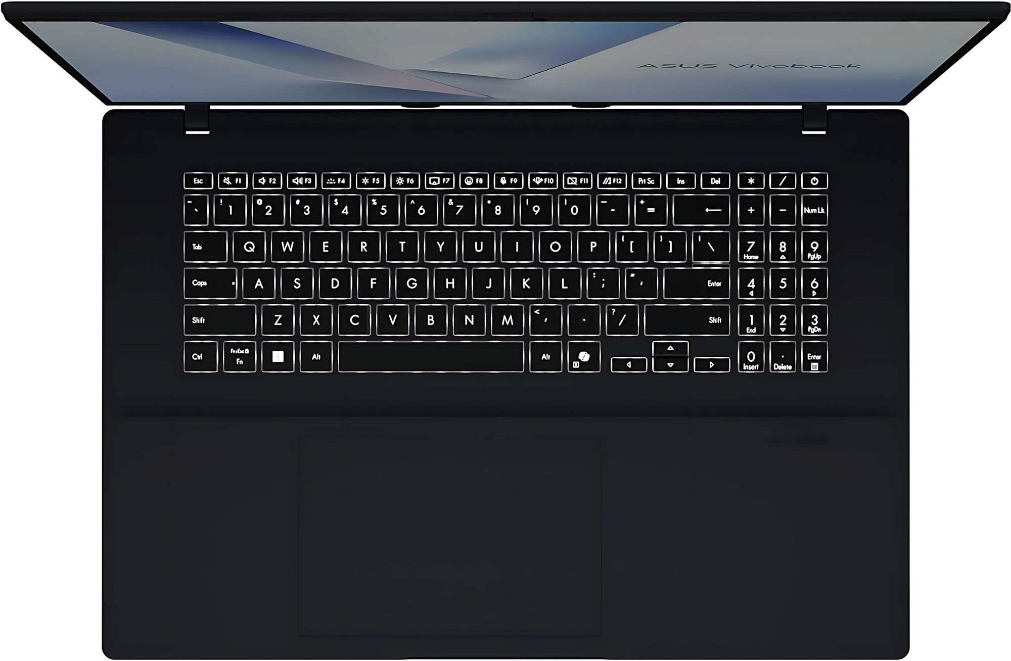 Asus VivoBook M1807GA-S8062W - clavier AZERTY rétroéclairé avec pavé numérique Asus VivoBook M1807GA-S8062W - clavier AZERTY rétroéclairé avec pavé numérique