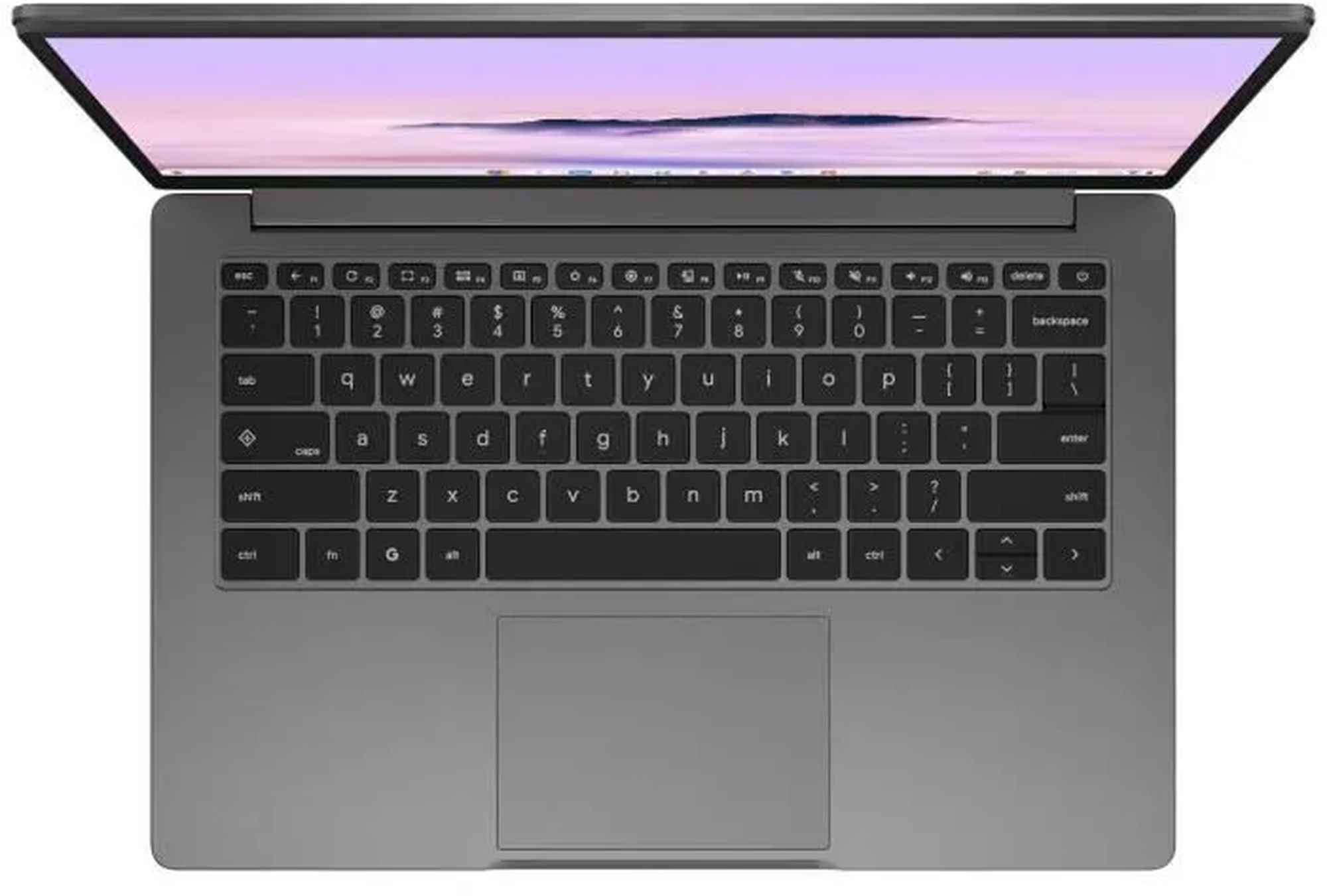 Asus Chromebook C1 CX1405CTA-DRMW0612 - vue du clavier et touchpad Asus Chromebook C1 CX1405CTA-DRMW0612 - vue du clavier et touchpad