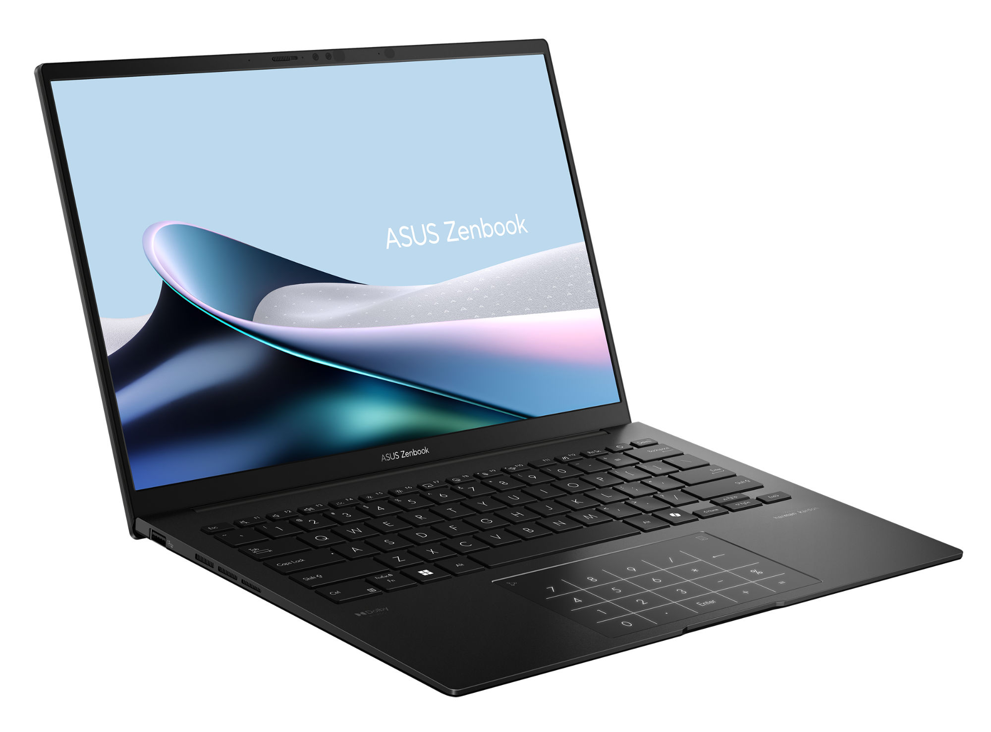 Asus ZenBook 14 OLED UM3406GA-DICQD114X - vue 3/4 ouverte Asus ZenBook 14 OLED UM3406GA-DICQD114X - vue 3/4 ouverte