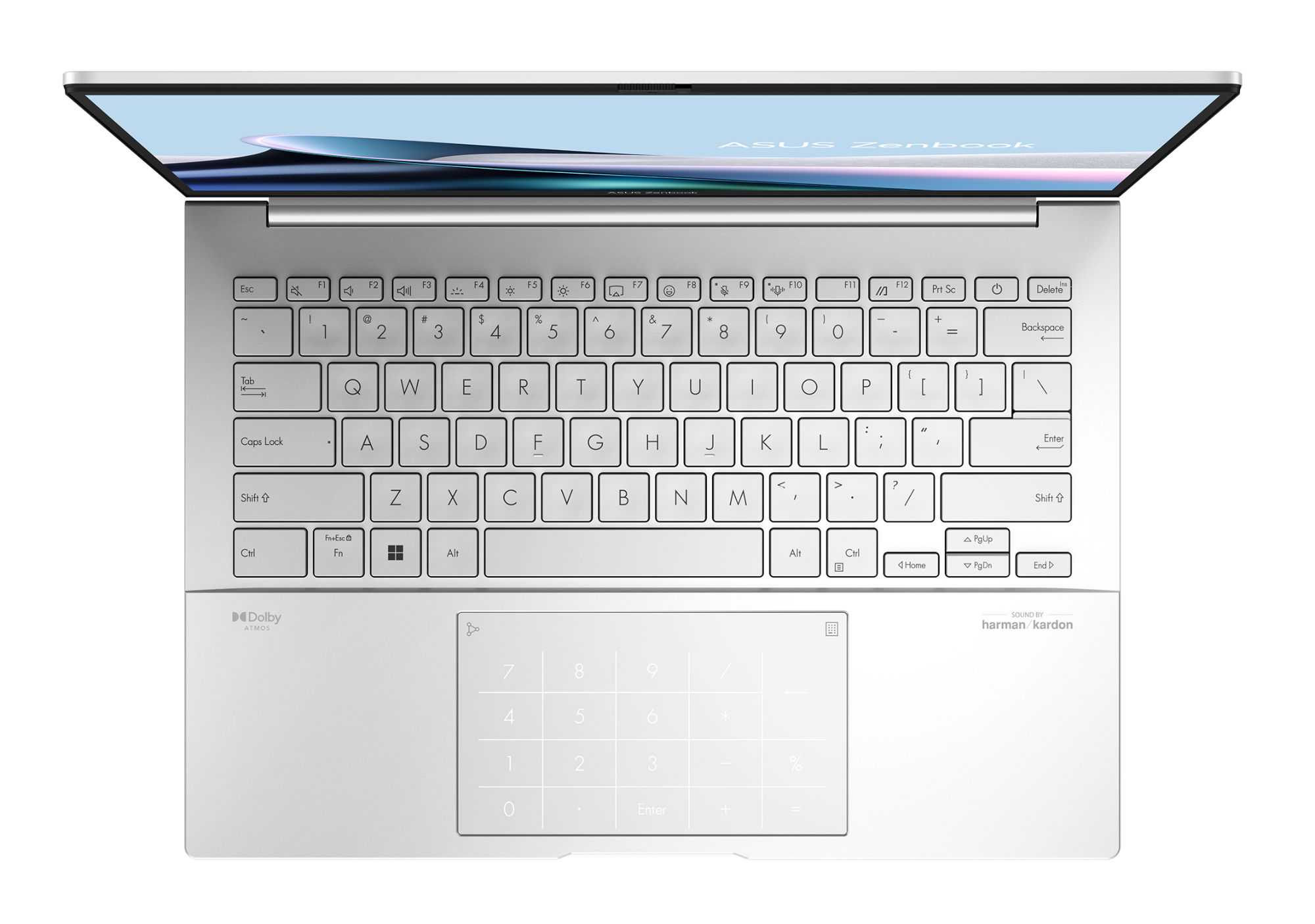 Clavier du Asus ZenBook 14 OLED UX3405CA-DICQD1066X Clavier du Asus ZenBook 14 OLED UX3405CA-DICQD1066X