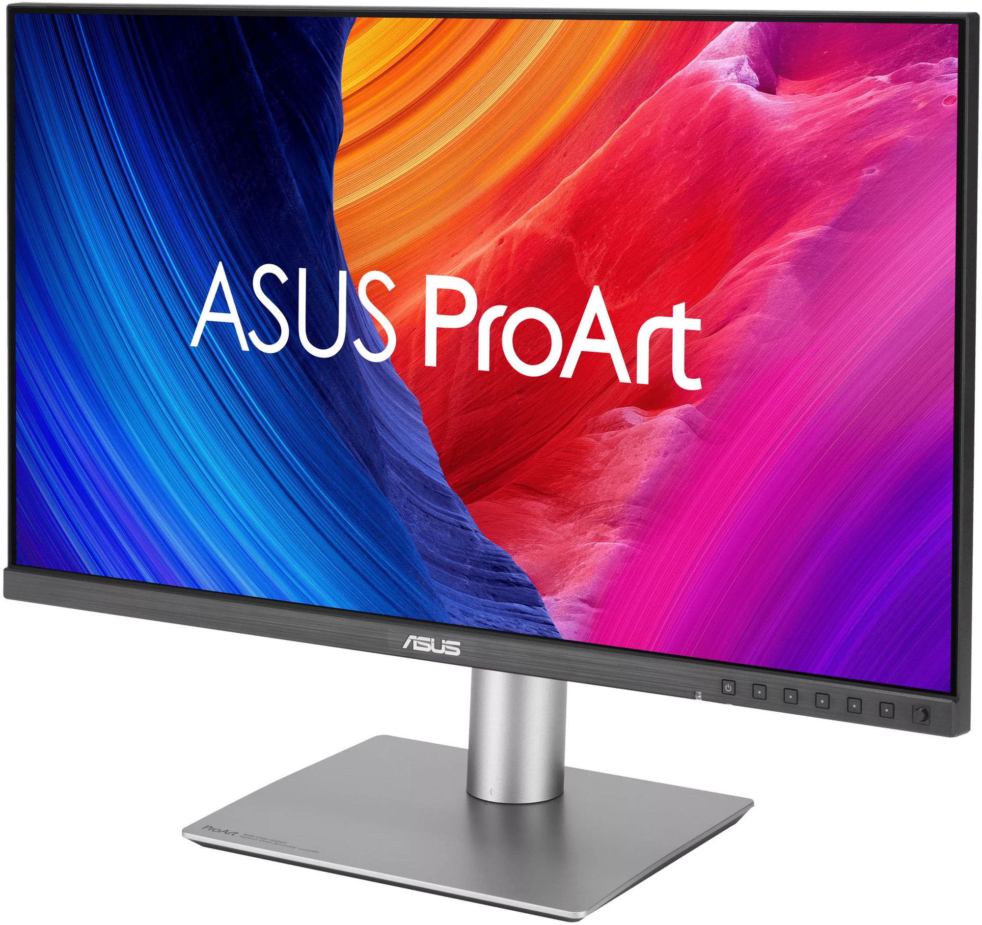 Asus ProArt PA27JCV vue trois quarts Asus ProArt PA27JCV vue trois quarts