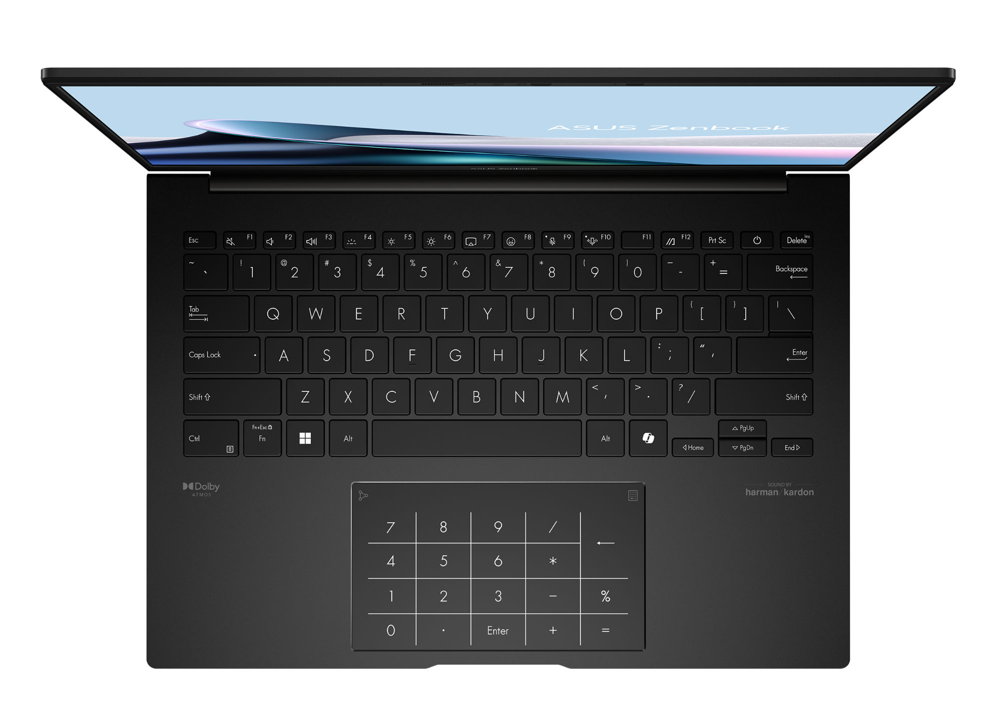 Asus ZenBook 14 OLED UM3406GA-QD053W clavier et NumberPad Clavier du Asus ZenBook 14 OLED UM3406GA-QD053W