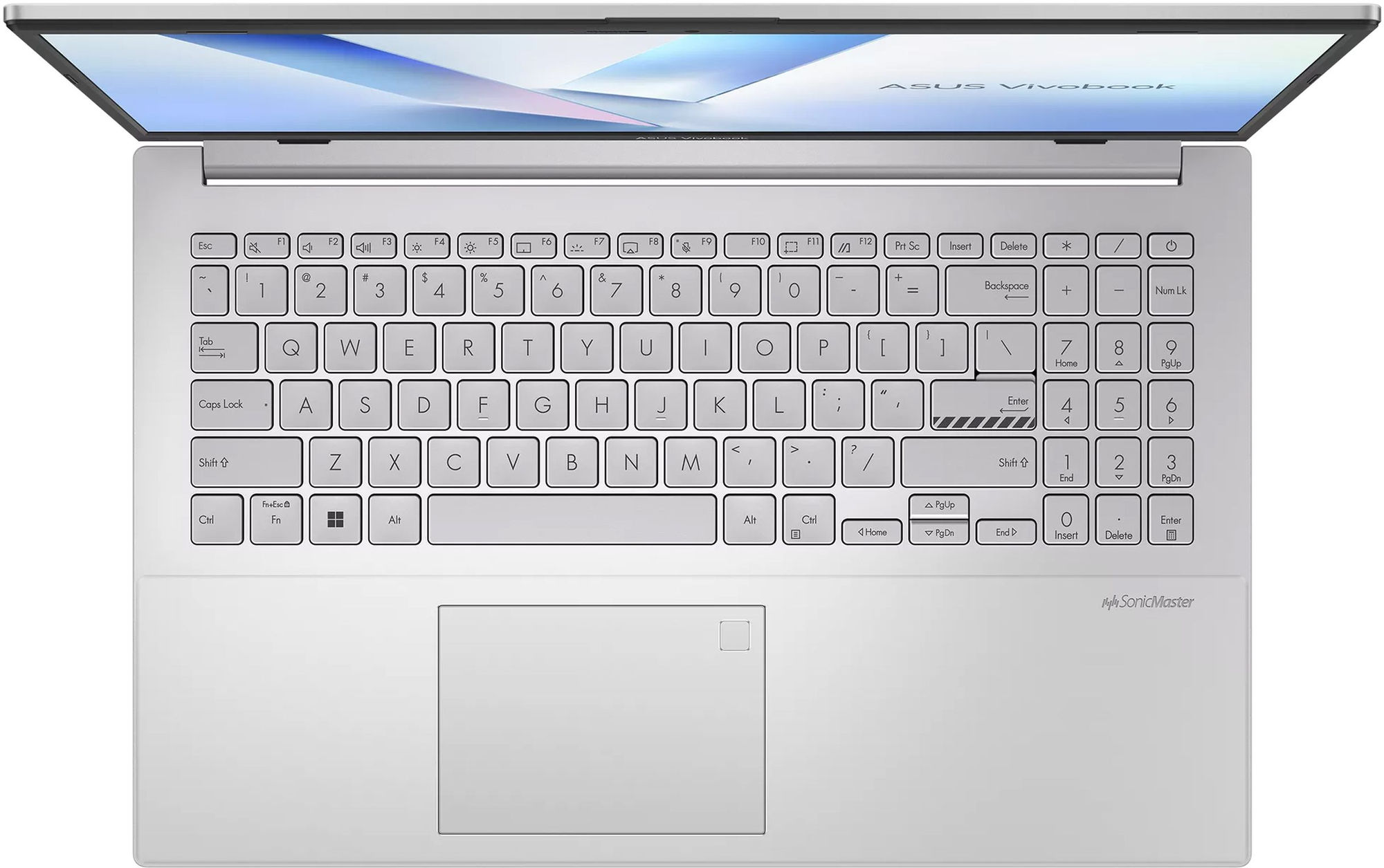 Asus Vivobook Go 15 E1504FA-BQ251W vue du clavier Asus Vivobook Go 15 E1504FA-BQ251W vue du clavier