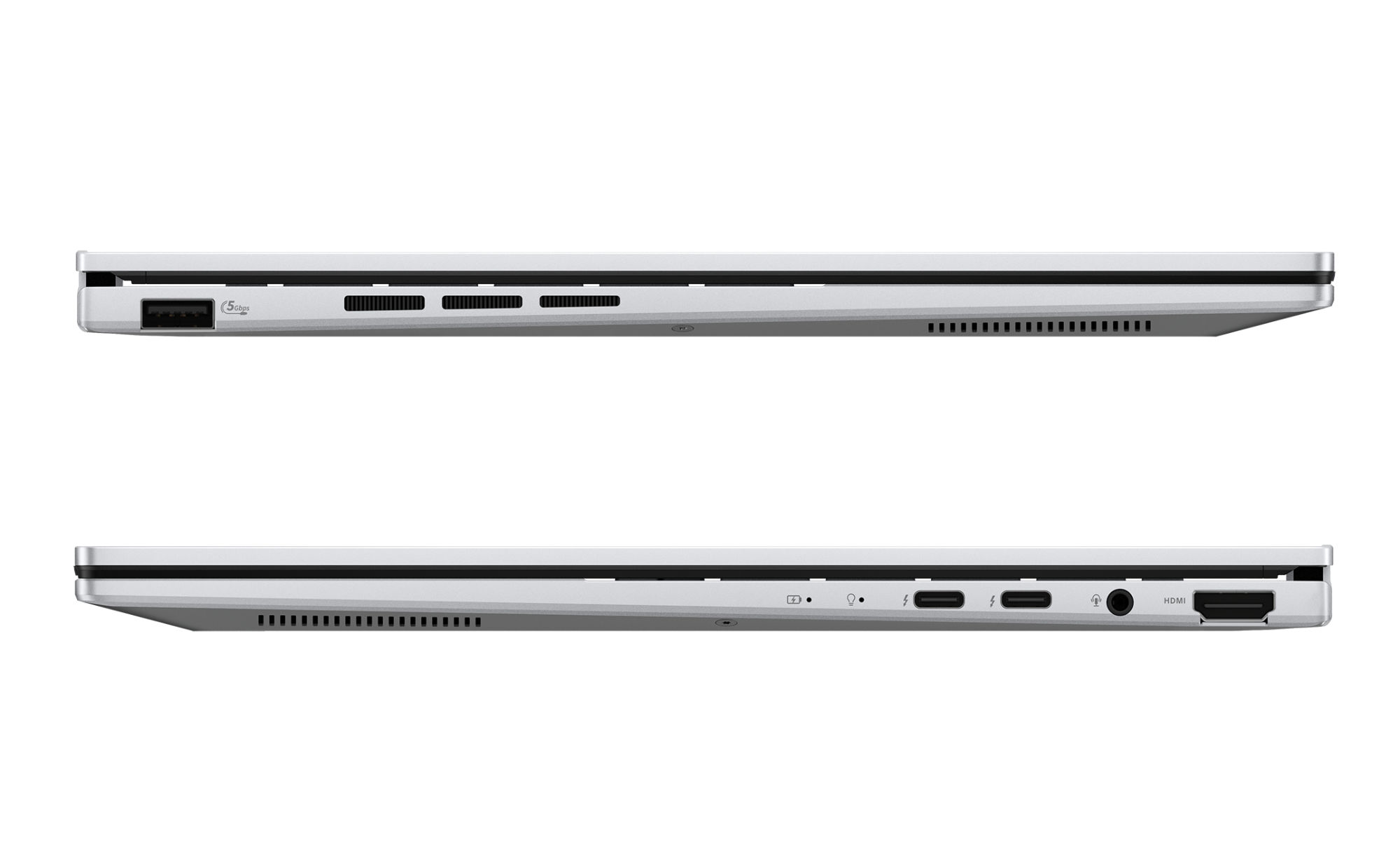 Asus ZenBook 14 OLED UX3405CA-ISCQD1266W profil et connectique Asus ZenBook 14 OLED UX3405CA-ISCQD1266W profil et connectique