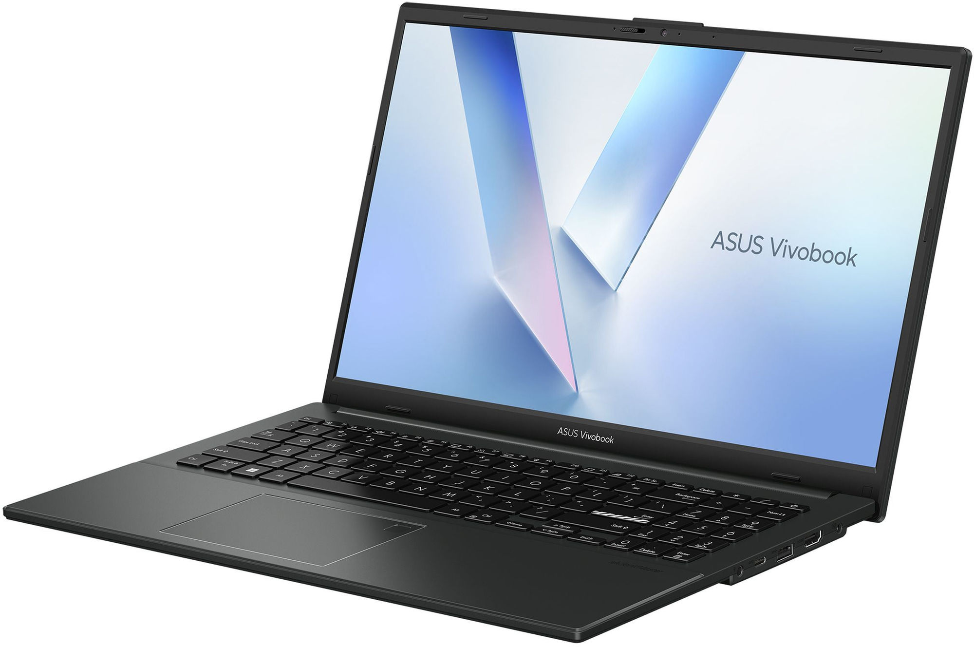 Asus Vivobook Go 15 E1504FA-ISCBQ4775W vue latérale ouverte Asus Vivobook Go 15 E1504FA-ISCBQ4775W vue latérale ouverte