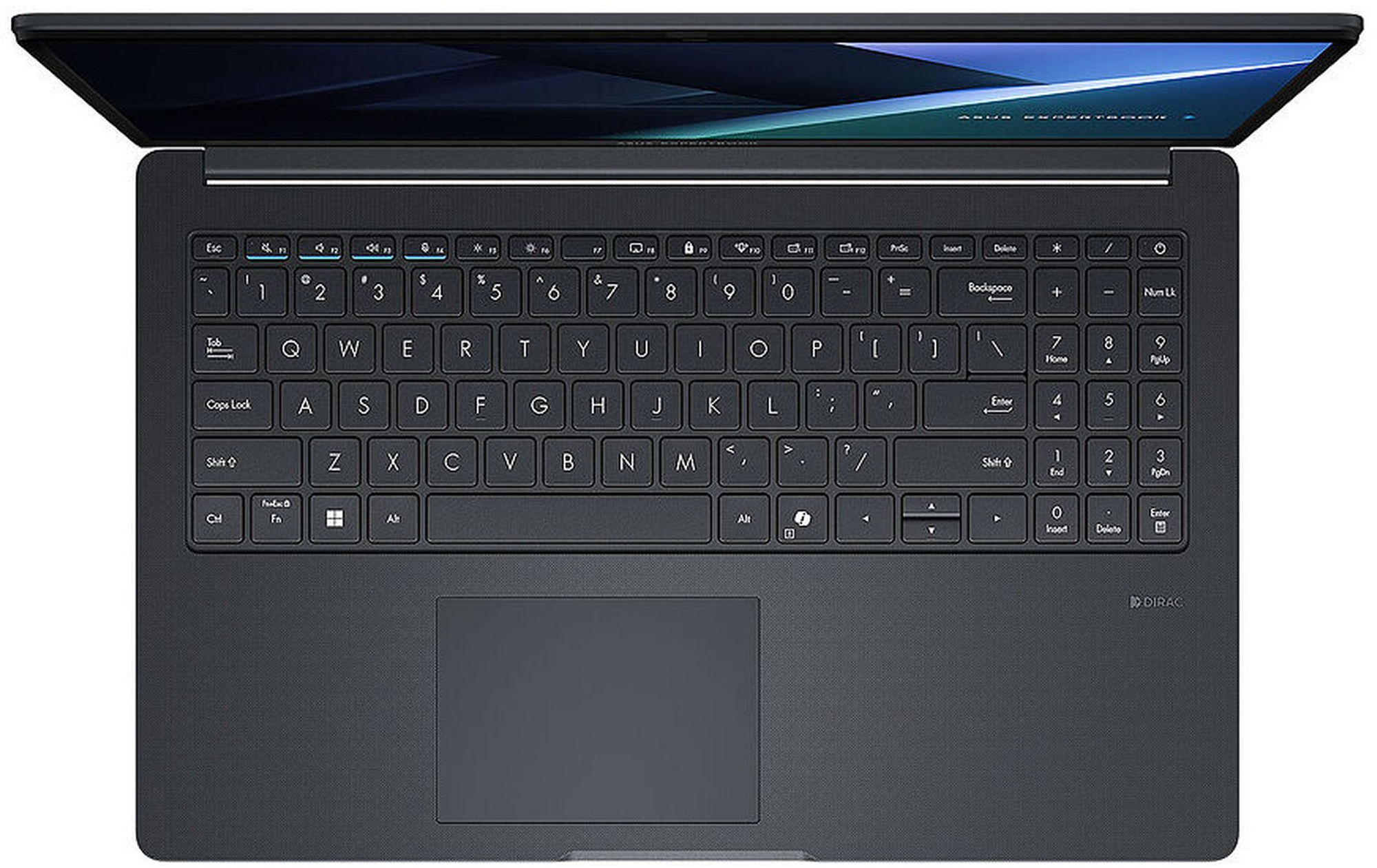 Asus ExpertBook B1 B1503CVA-S76538X avec vue sur le clavier Clavier du Asus ExpertBook B1 B1503CVA-S76538X