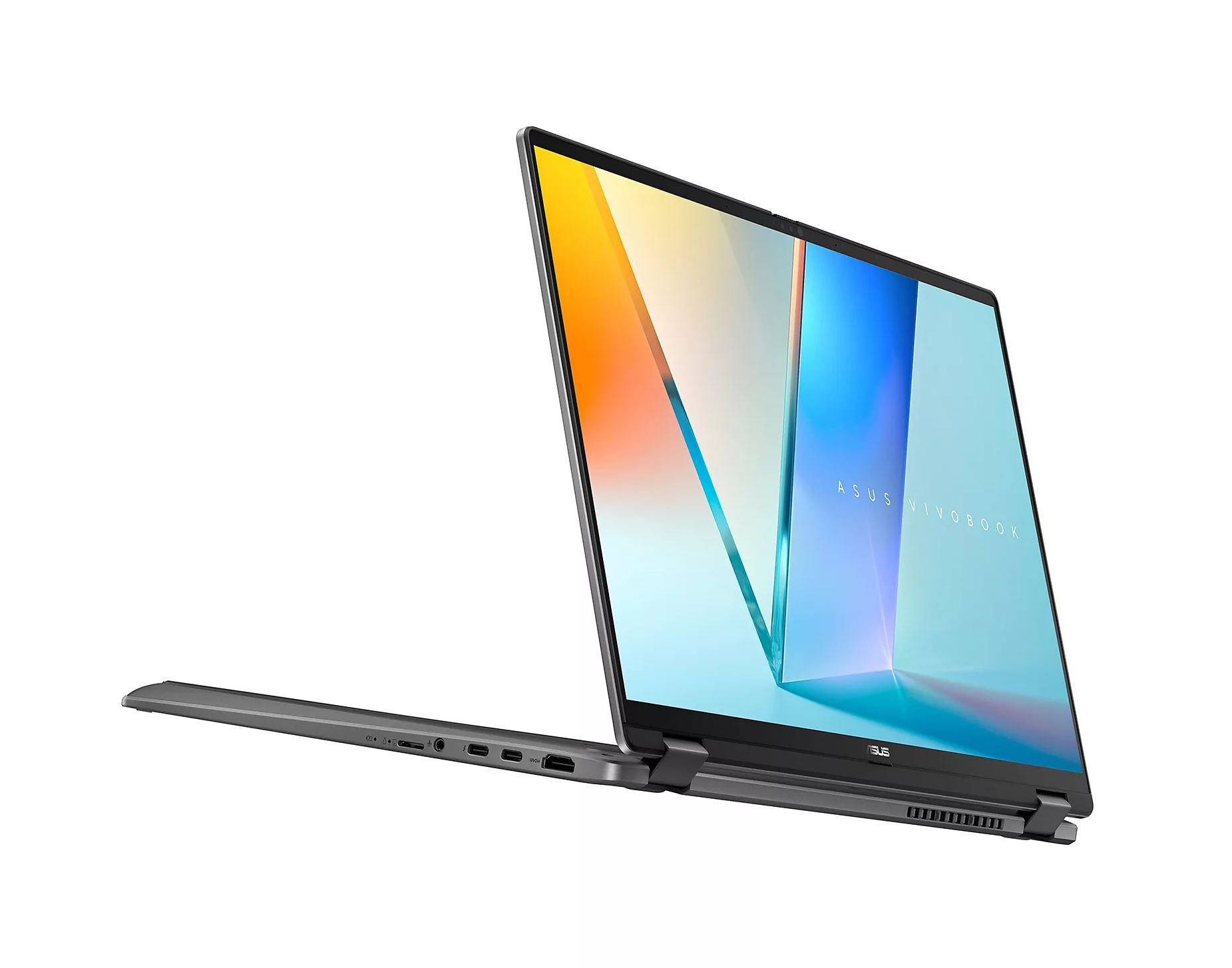 Profil Asus Vivobook FLIP 14 TP3407SA-FLIP-DICSG221X 90NB14Y1-M00HF0 en mode tablette Profil Asus Vivobook FLIP 14 TP3407SA-FLIP-DICSG221X 90NB14Y1-M00HF0 en mode tablette
