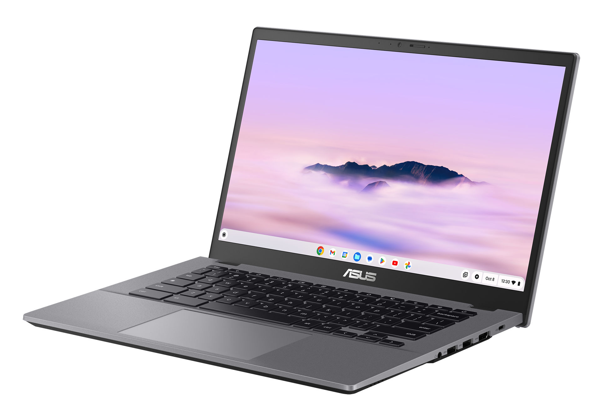 Asus Chromebook Plus CX3402CVA-MW1284 profil écran ouvert Asus Chromebook Plus CX3402CVA-MW1284 profil écran ouvert