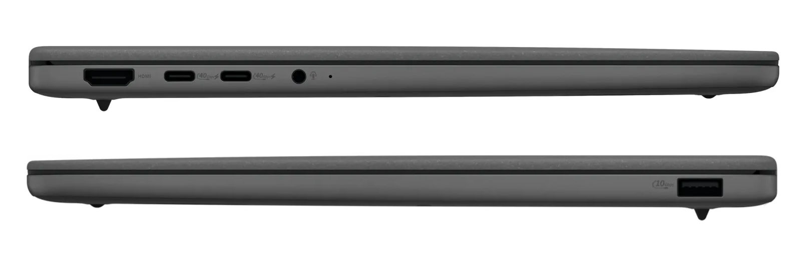 Asus ZenBook 14 OLED UX3407QA-QD506W vue des tranches et de la connectique Asus ZenBook 14 OLED UX3407QA-QD506W vue des tranches et de la connectique