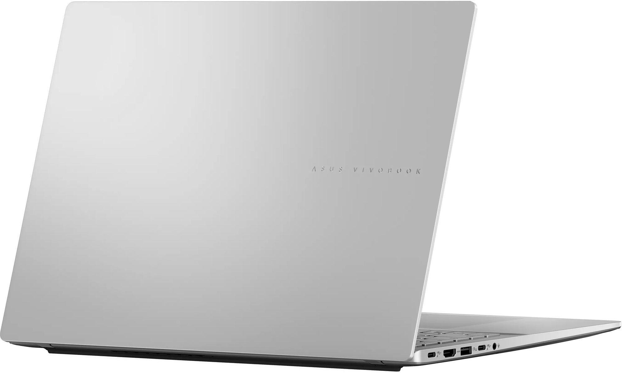 Vue arrière du Asus Vivobook 16 S3607QA-DRFSH103W capot argent Vue arrière du Asus Vivobook 16 S3607QA-DRFSH103W capot argent