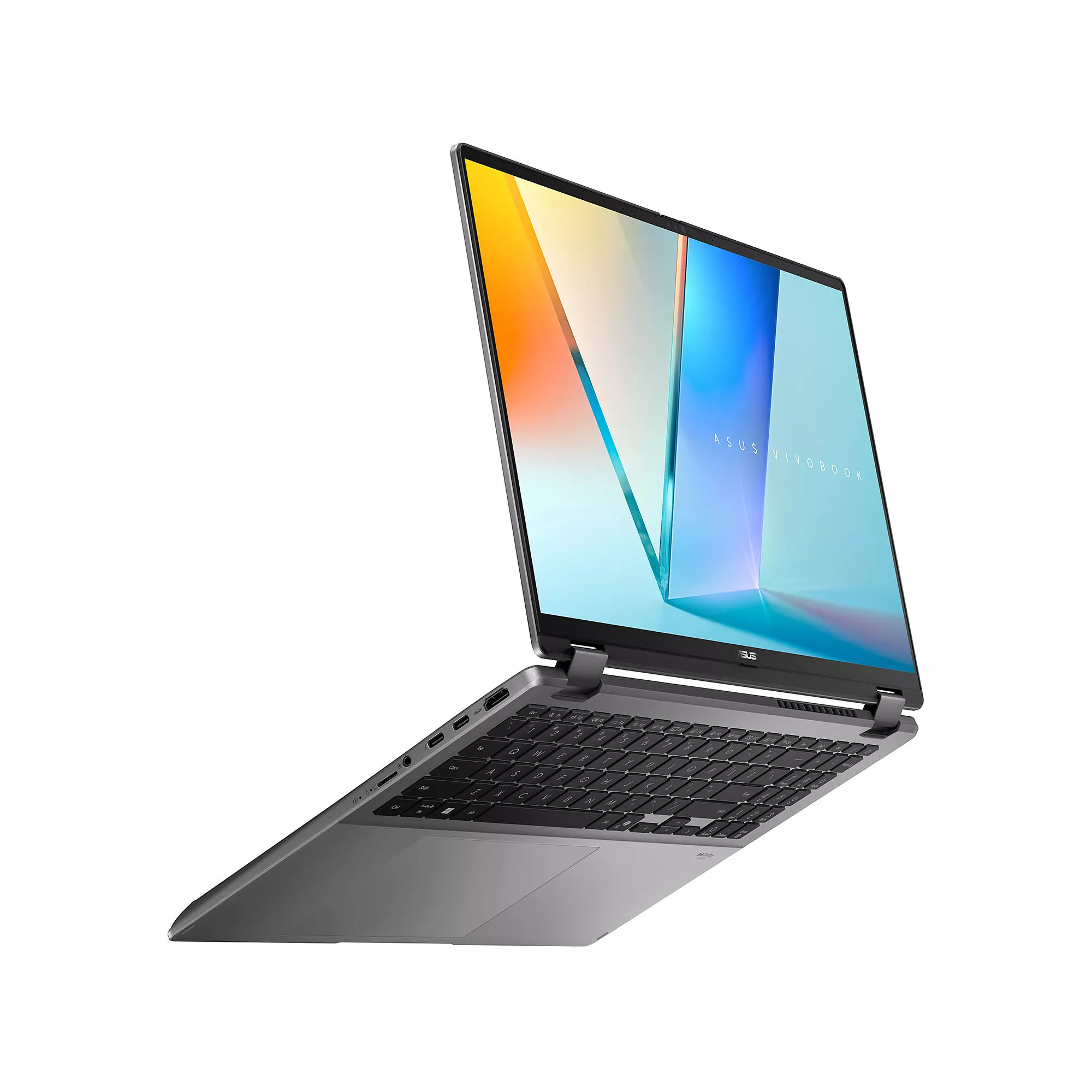 Asus Vivobook FLIP 16 TP3607SA-DRFSI169W vue latérale ouverte Asus Vivobook FLIP 16 TP3607SA-DRFSI169W vue latérale ouverte