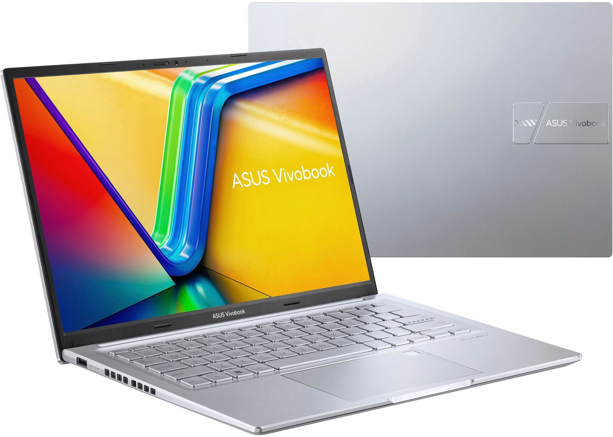 Asus VivoBook M1405NAQ-DRFLY019W châssis ouvert et couvercle visible Asus VivoBook M1405NAQ-DRFLY019W avec châssis ouvert et couvercle visible