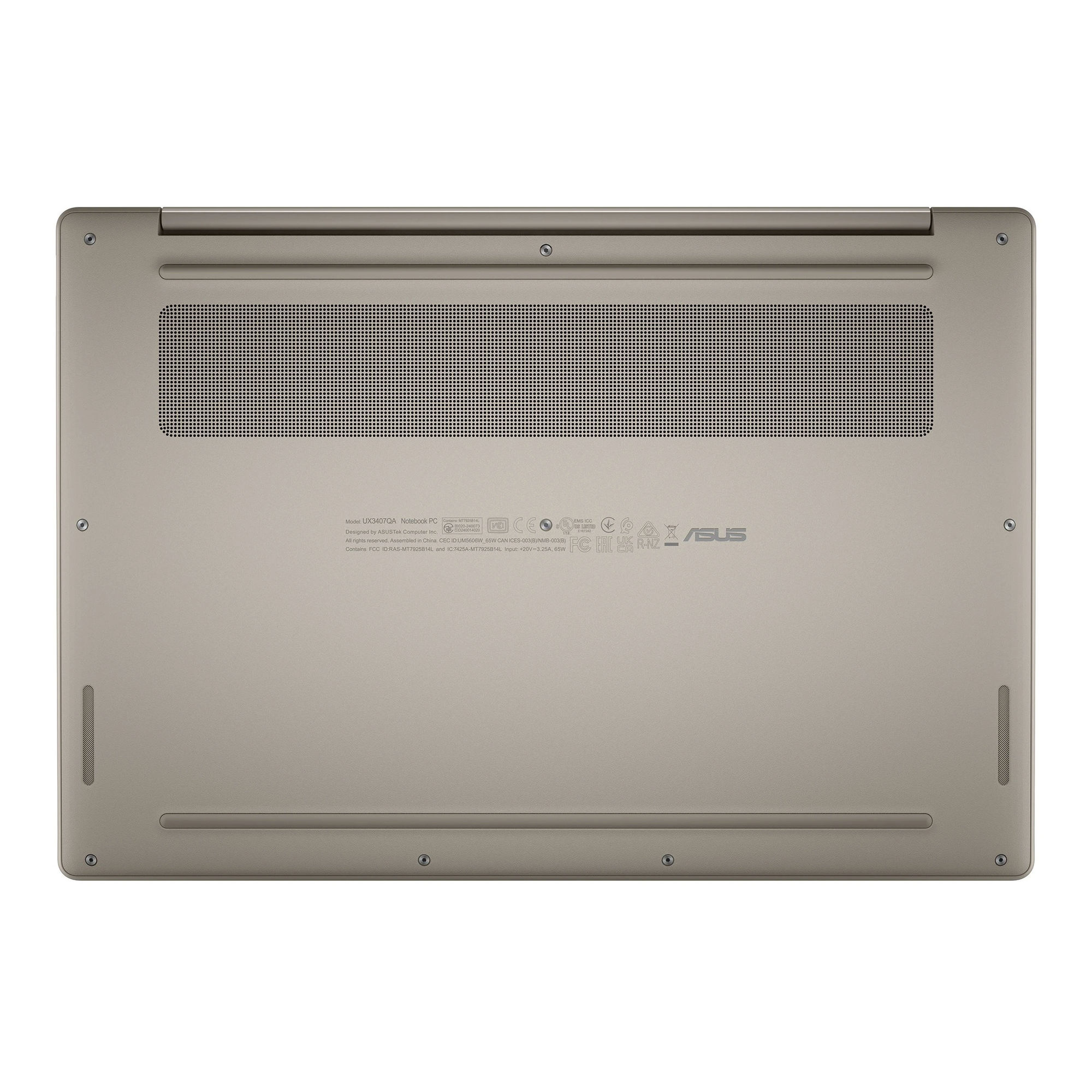 Asus ZenBook 14 OLED UX3407 (90NB1501-M015P0) dessous du châssis Asus ZenBook 14 OLED UX3407 (90NB1501-M015P0) dessous du châssis