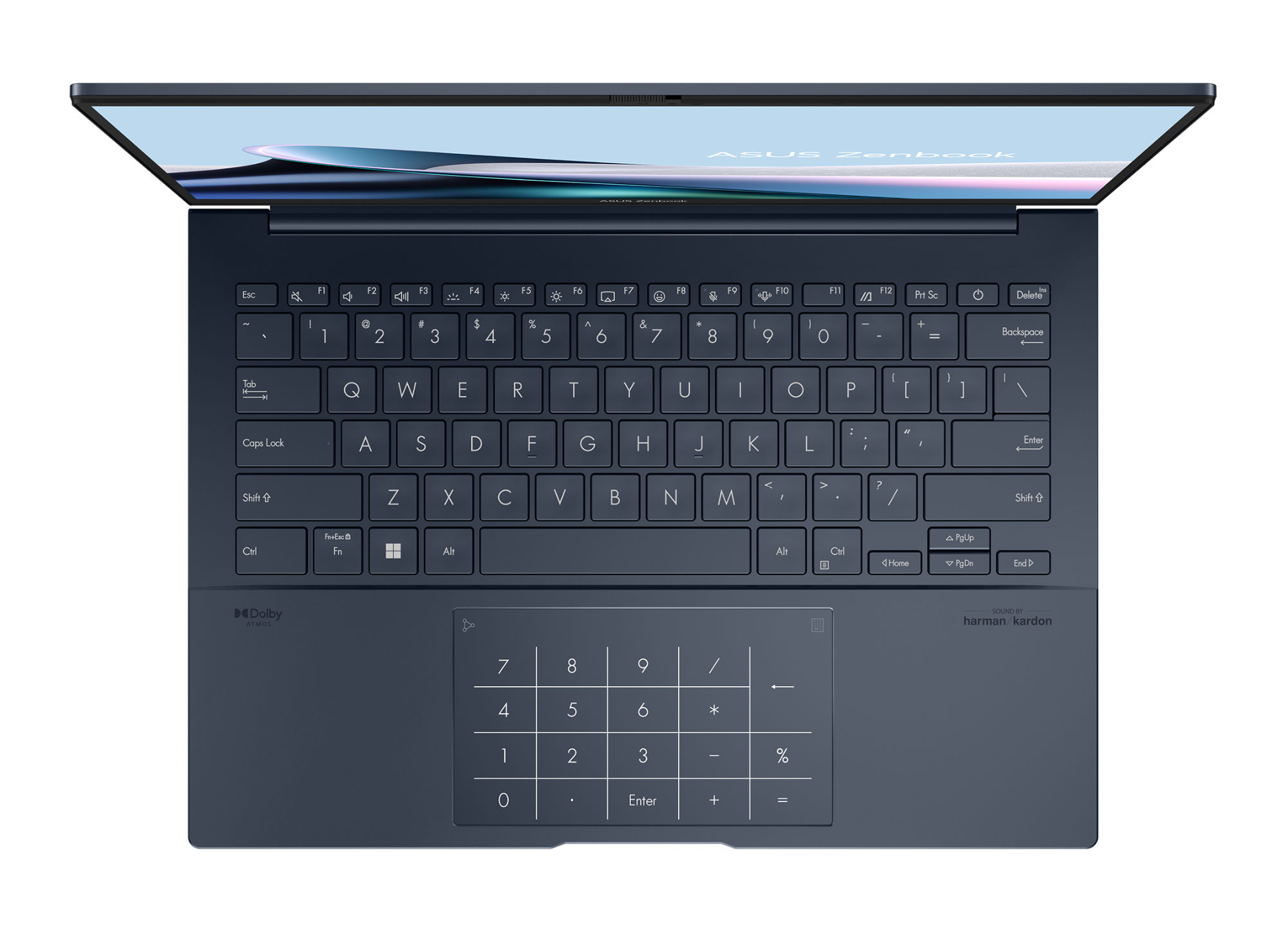 Asus ZenBook 14 OLED UX3405CA-DICQD1121X - clavier et NumPad 2.0 Asus ZenBook 14 OLED UX3405CA-DICQD1121X clavier AZERTY et Asus NumPad 2.0