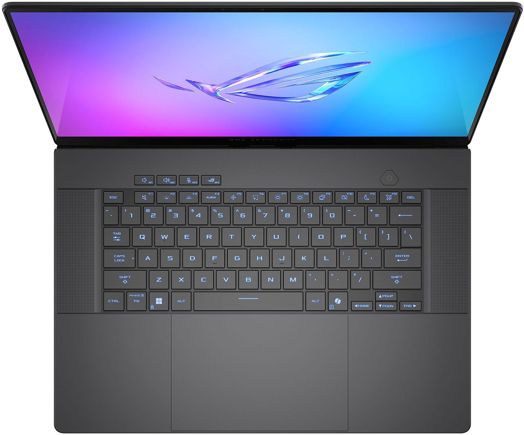 Asus ROG Zephyrus G16 GU606AM-DRF1 - clavier et pavé tactile Asus ROG Zephyrus G16 GU606AM-DRF1 clavier et grand pavé tactile