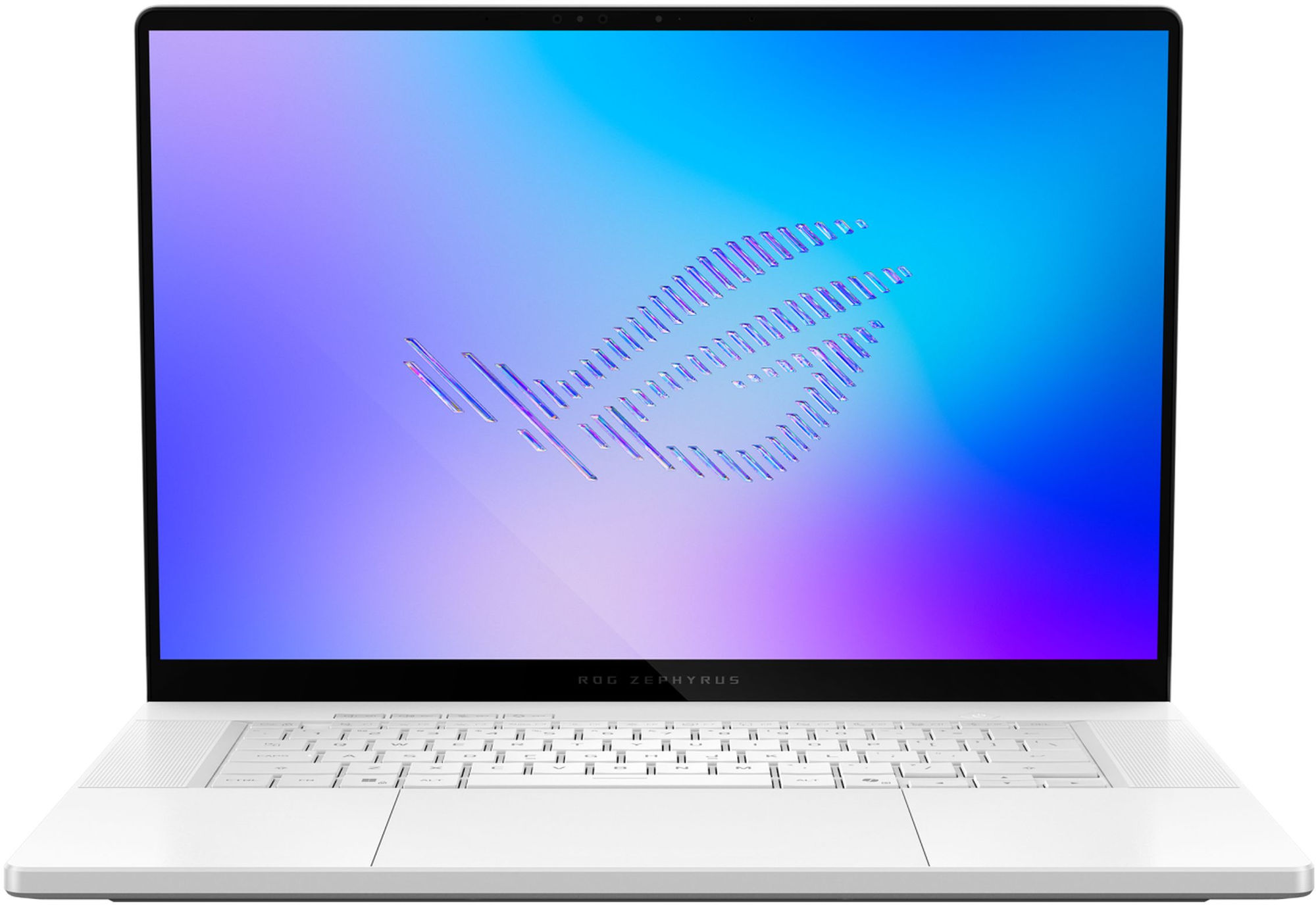 Asus ROG Zephyrus G16 GU606AW-DRF8 - écran et clavier Asus ROG Zephyrus G16 GU606AW-DRF8 vue frontale écran 16 pouces OLED