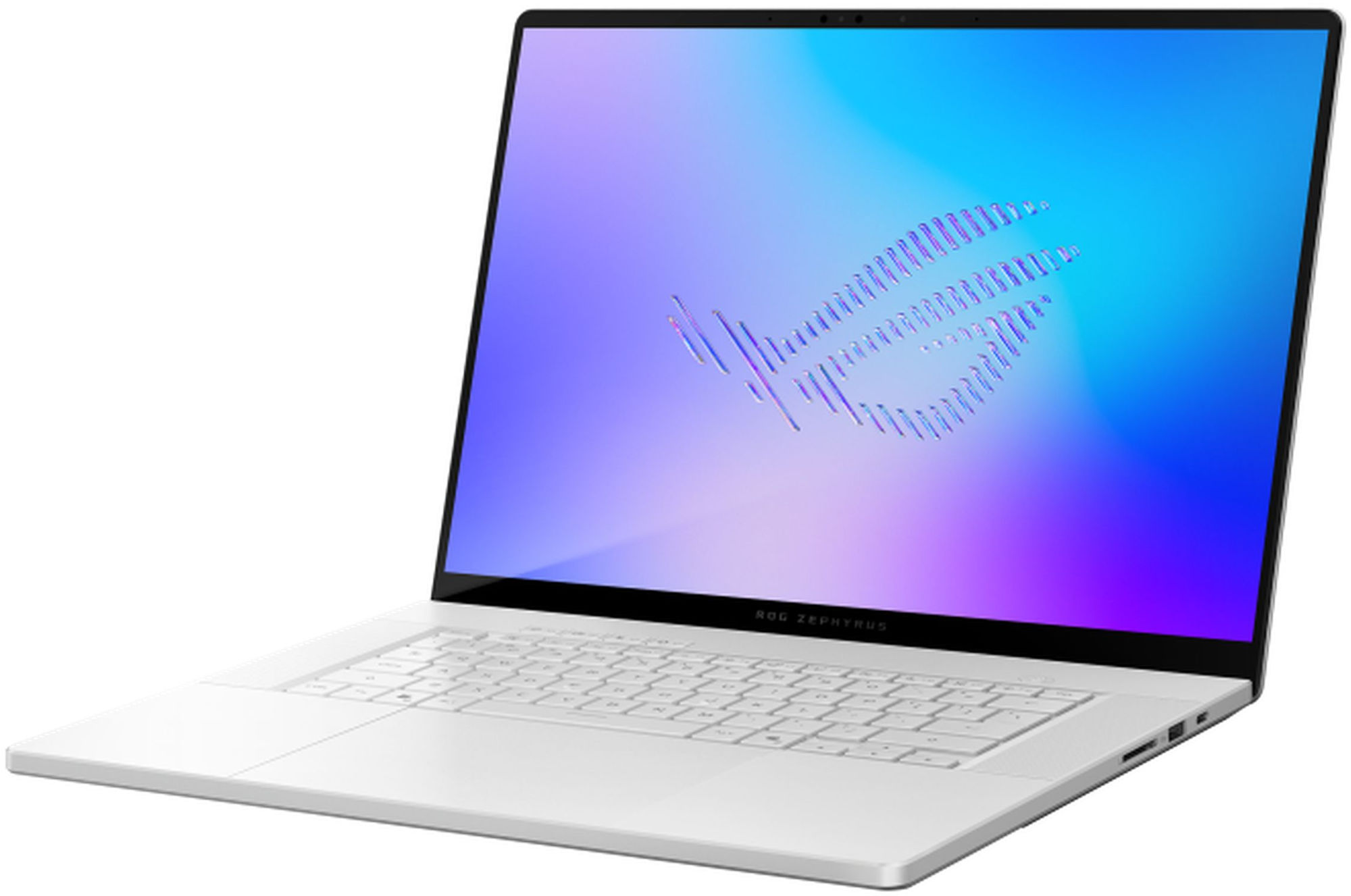 Asus ROG Zephyrus G16 GU606AW-DRF8 - écran OLED brillant Asus ROG Zephyrus G16 GU606AW-DRF8 écran OLED brillant et châssis blanc