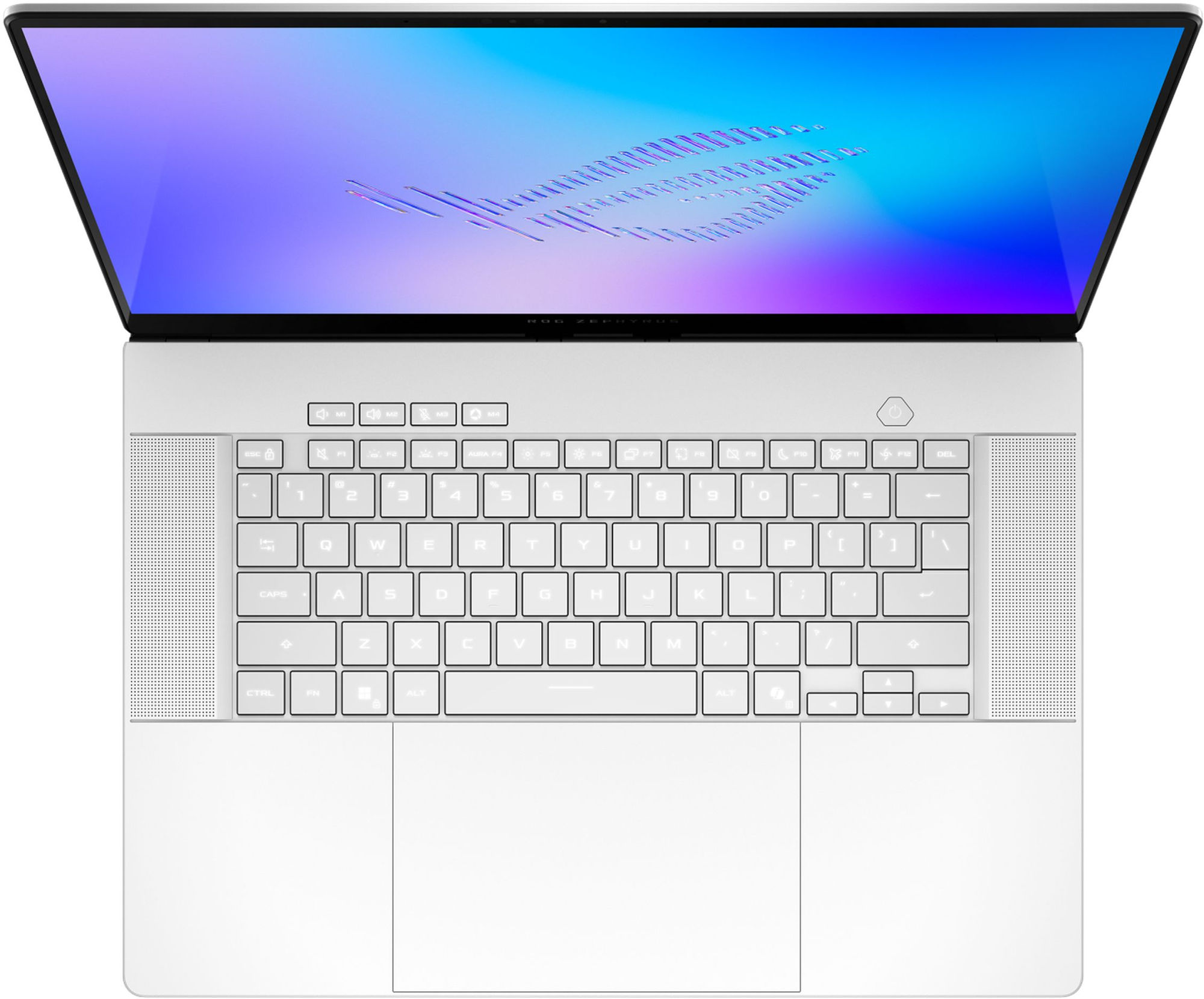 Asus ROG Zephyrus G16 GU606AW-DRF8 - clavier et pavé tactile Asus ROG Zephyrus G16 GU606AW-DRF8 clavier sans pavé numérique et larges haut-parleurs
