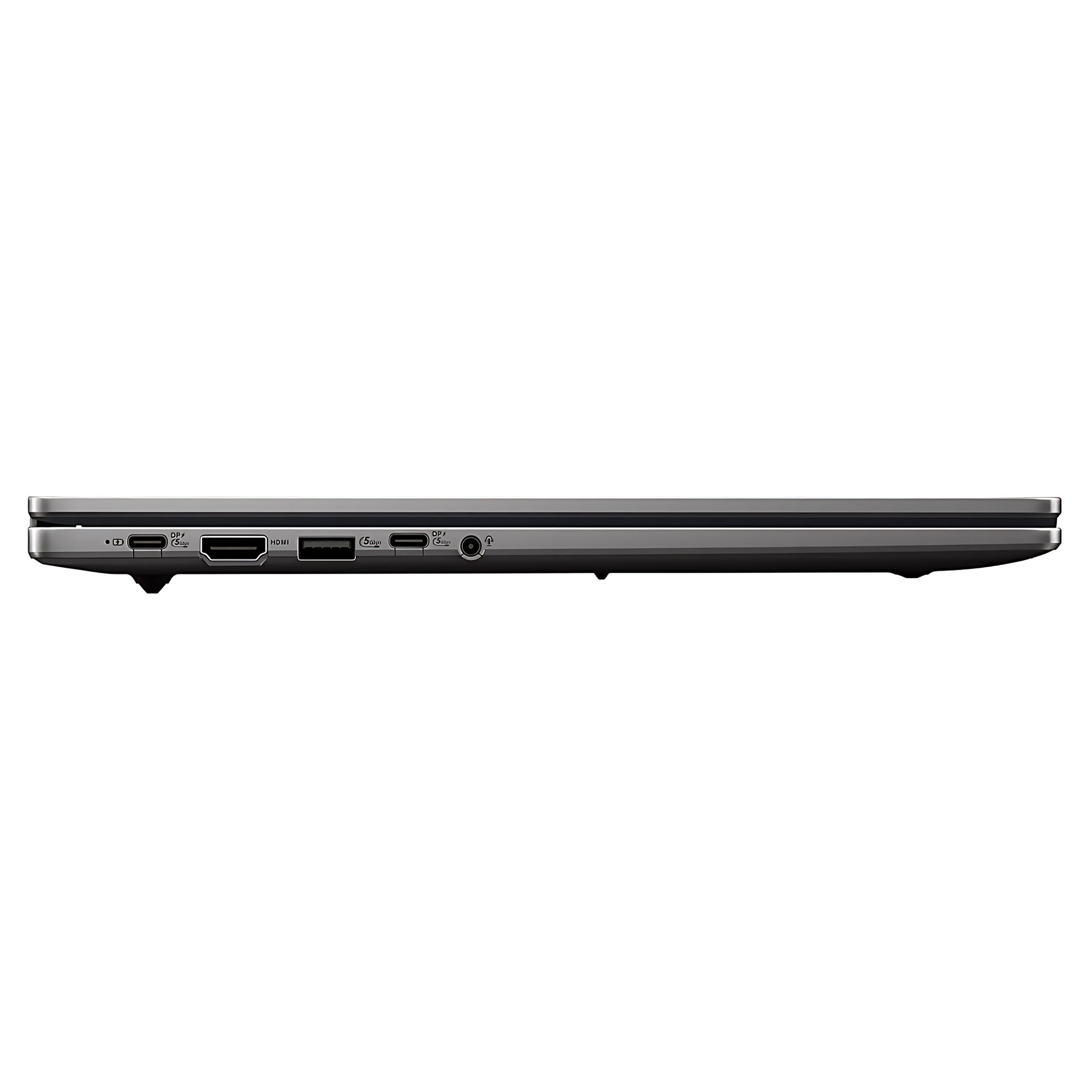 Asus Chromebook CX1505CTA-S70376 - connectique côté gauche Asus Chromebook CX1505CTA-S70376 vue latérale avec ports USB-C HDMI et prise casque