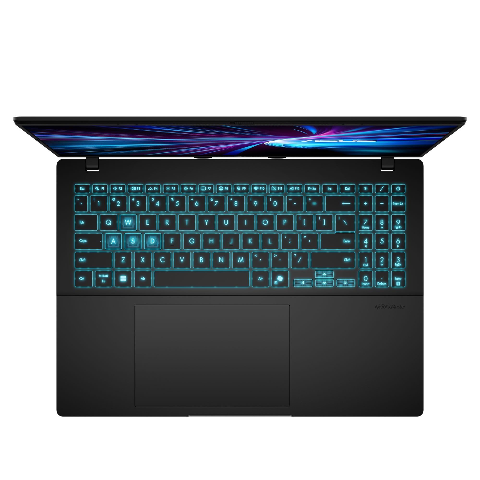 Asus GAMING V16 V3607NMQ-TK048W - clavier rétroéclairé RGB Asus GAMING V16 V3607NMQ-TK048W - clavier rétroéclairé RGB avec pavé numérique