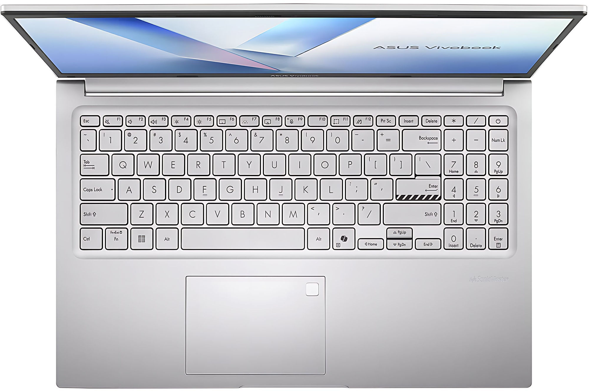 Asus VivoBook 15 M1502NAQ-BQ279W - clavier et pavé numérique Asus VivoBook 15 M1502NAQ-BQ279W clavier avec pavé numérique