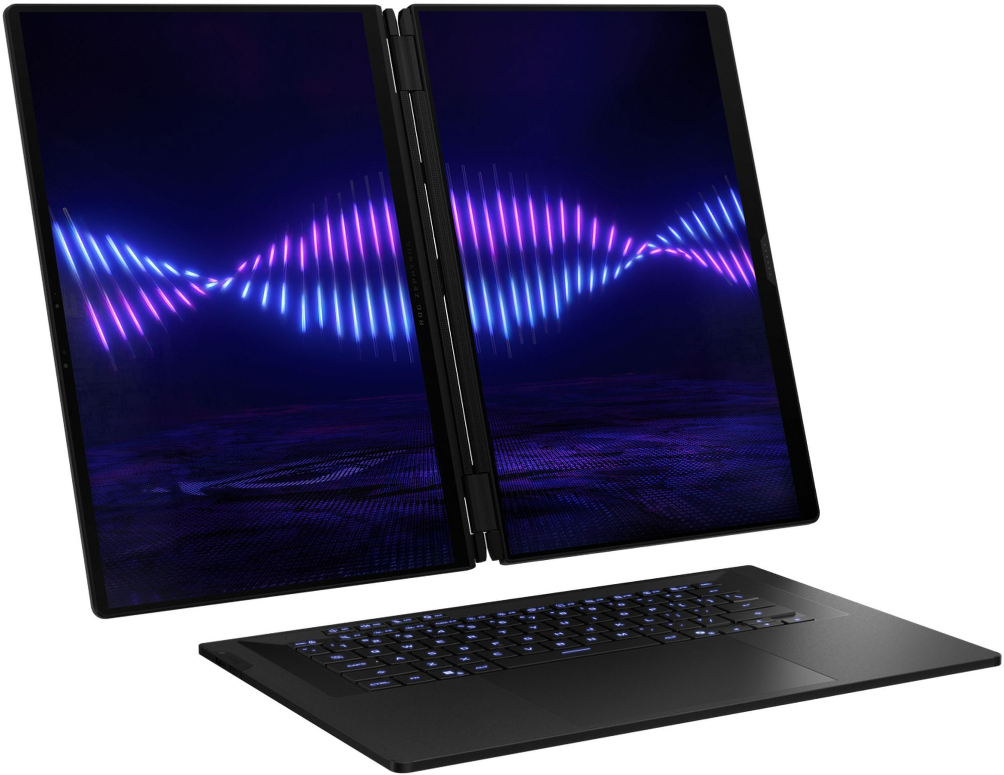 Asus ROG Zephyrus Duo 16 GX651AR-DR0W avec deux écrans OLED et clavier séparé Asus ROG Zephyrus Duo 16 GX651AR-DR0W avec deux écrans OLED et clavier séparé